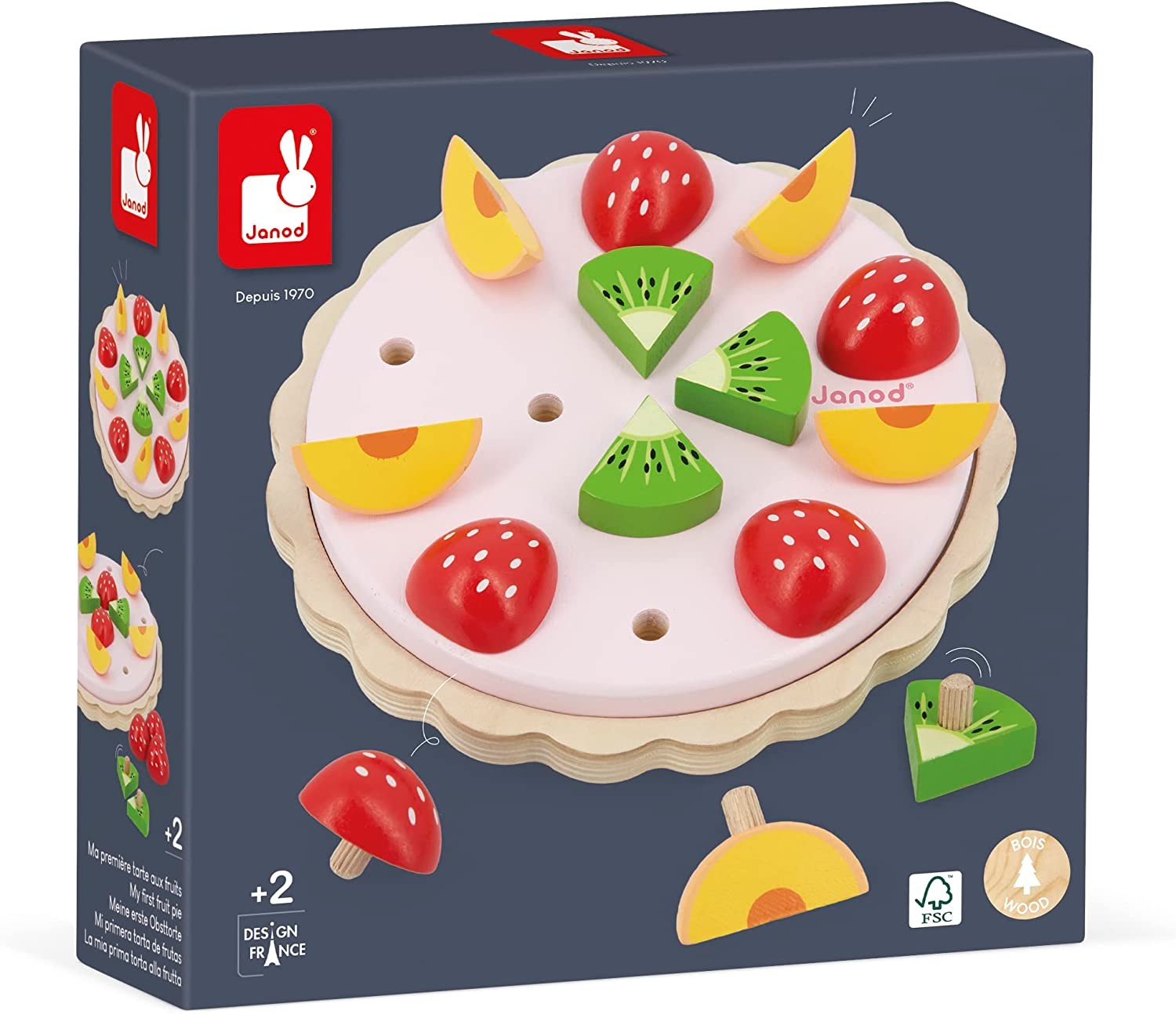 Juego de imitación mi primera tarde de frutas de madera - Janod J06628