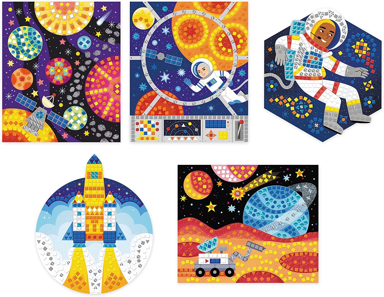 Juego creativo 5 cuadros de mosaicos - Janod J07855
