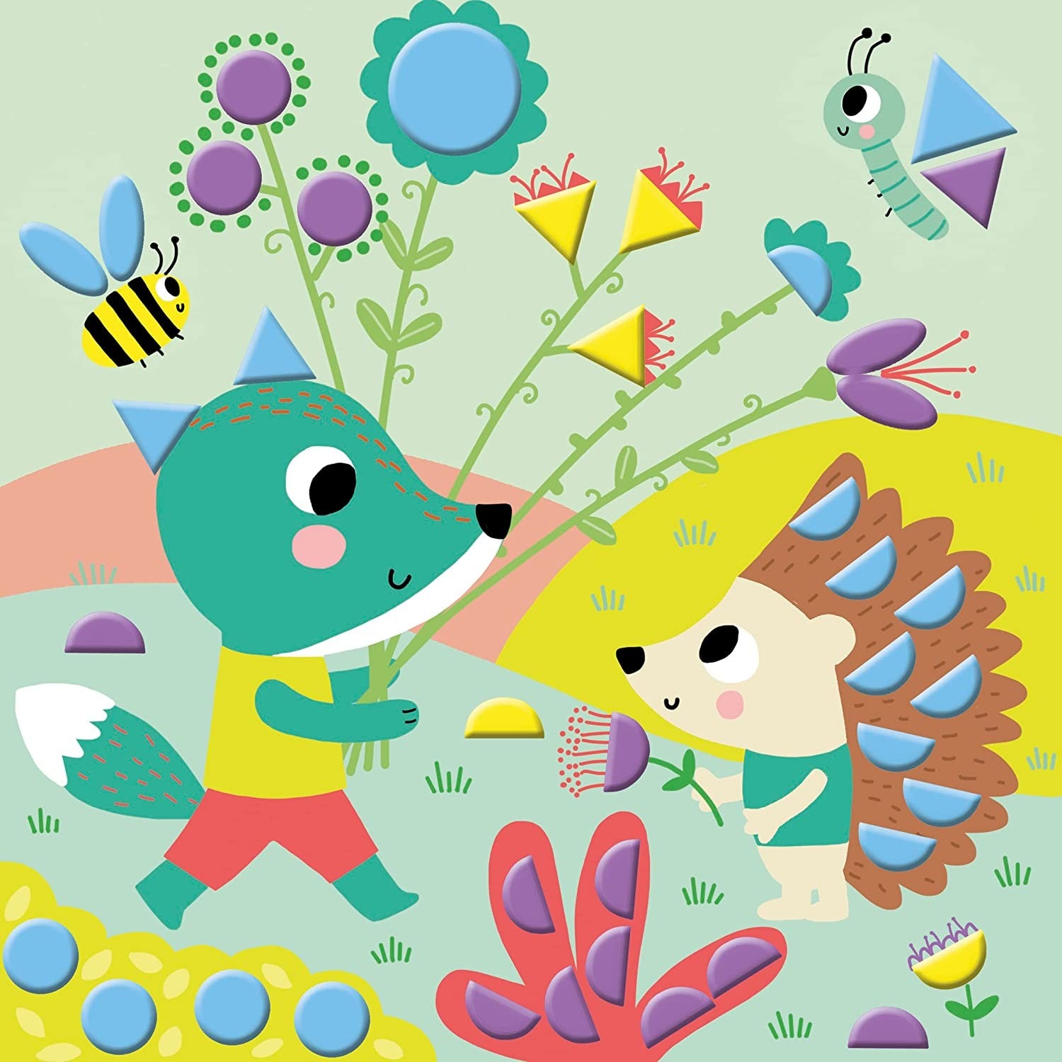 Juego creativo pegatinas geométricas - Janod J07740