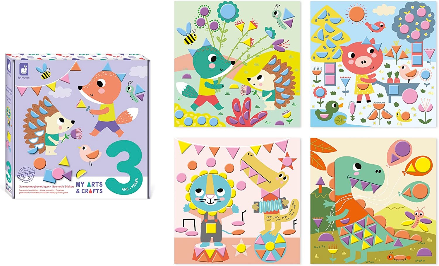Juego creativo pegatinas geométricas - Janod J07740