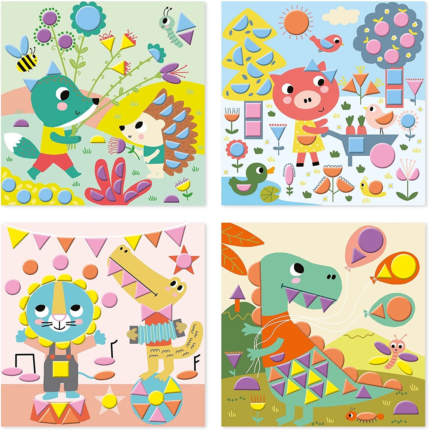Juego creativo pegatinas geométricas - Janod J07740