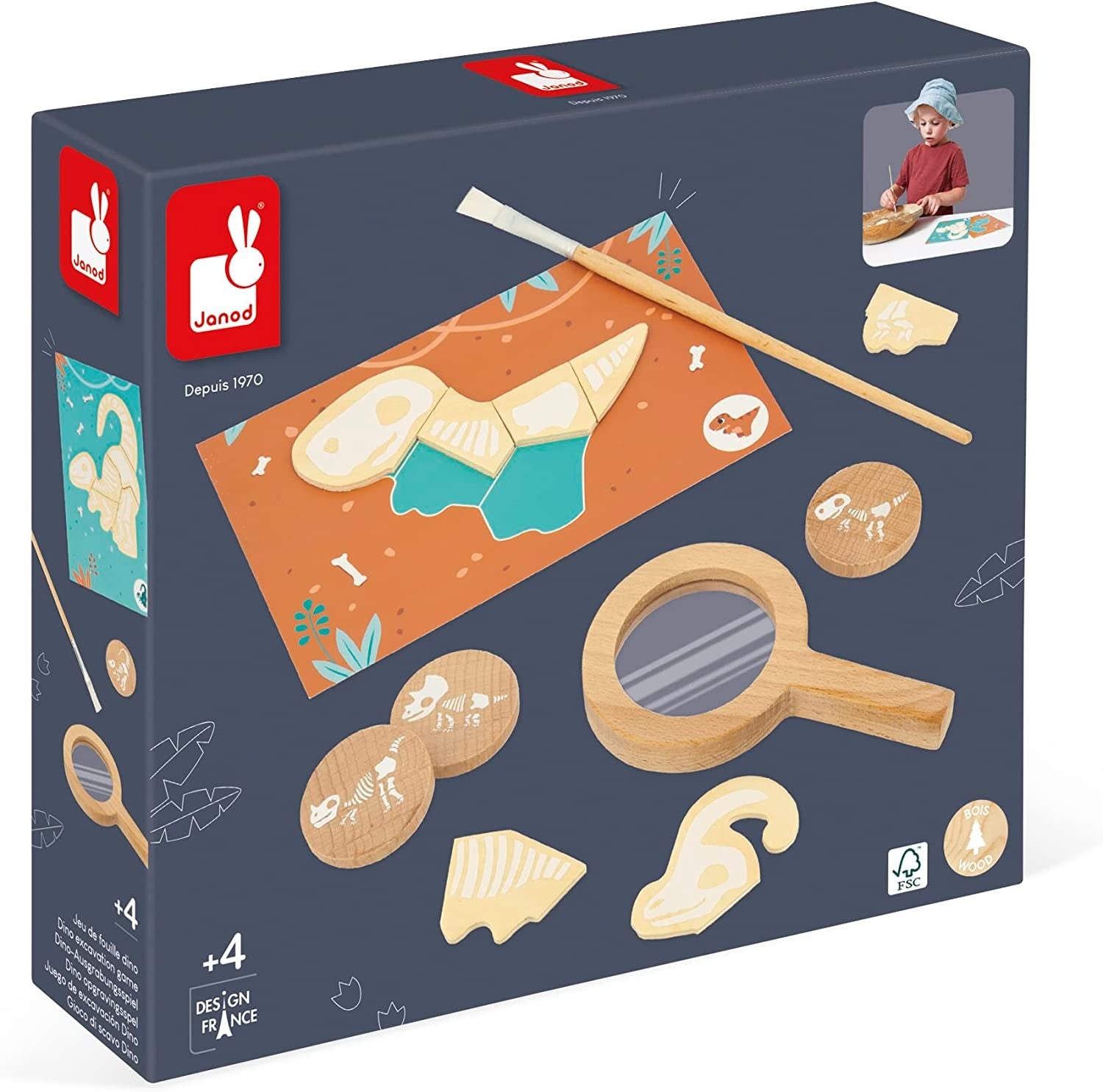 Juego de excavación de dinosaurios - Janod J05832