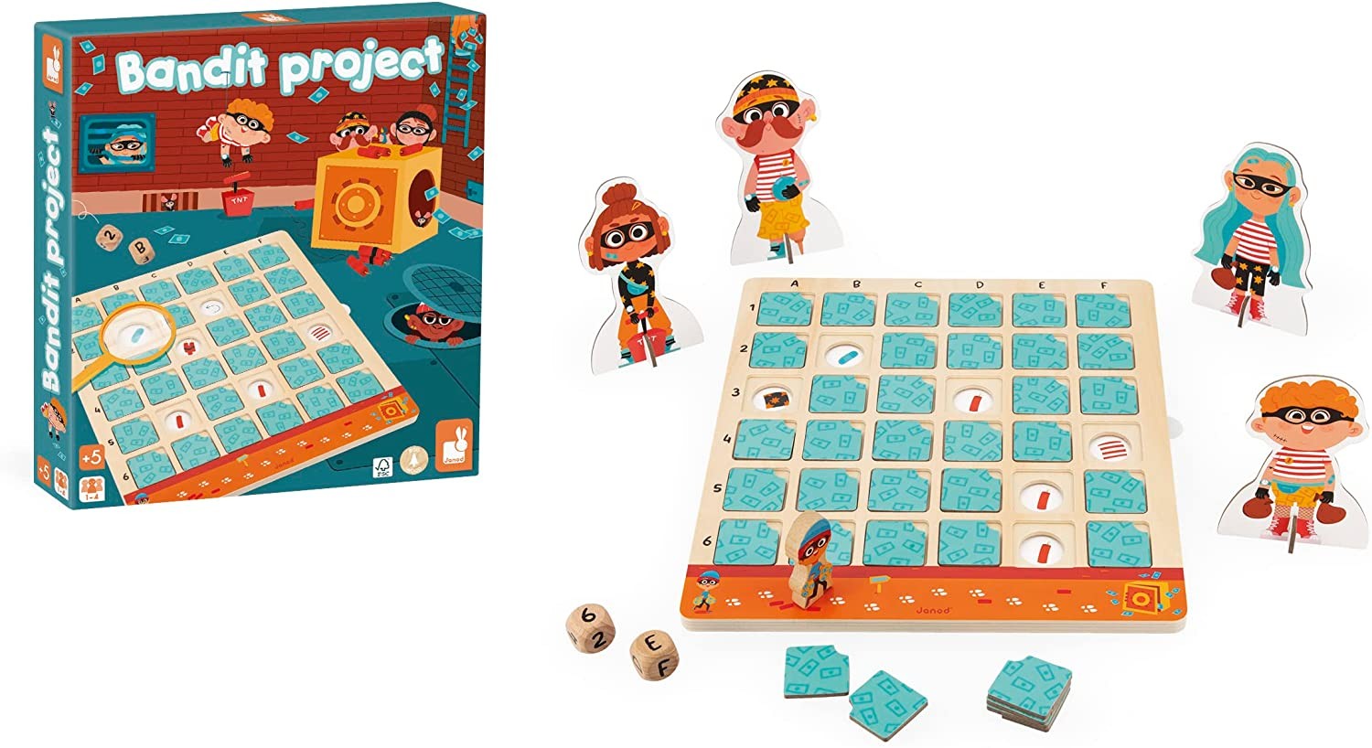 Juego de mesa educativo Proyecto Bandido - Janod J05087