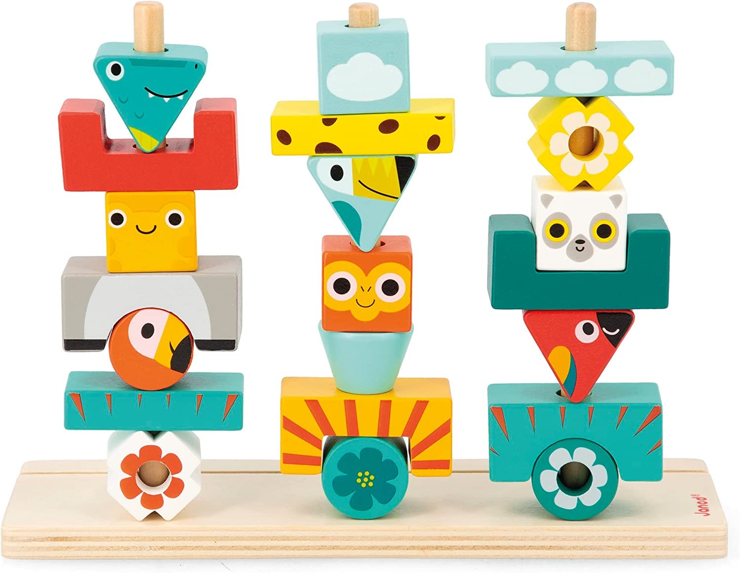 Juego de madera para apilar Tótem Tropik - Janod J08279