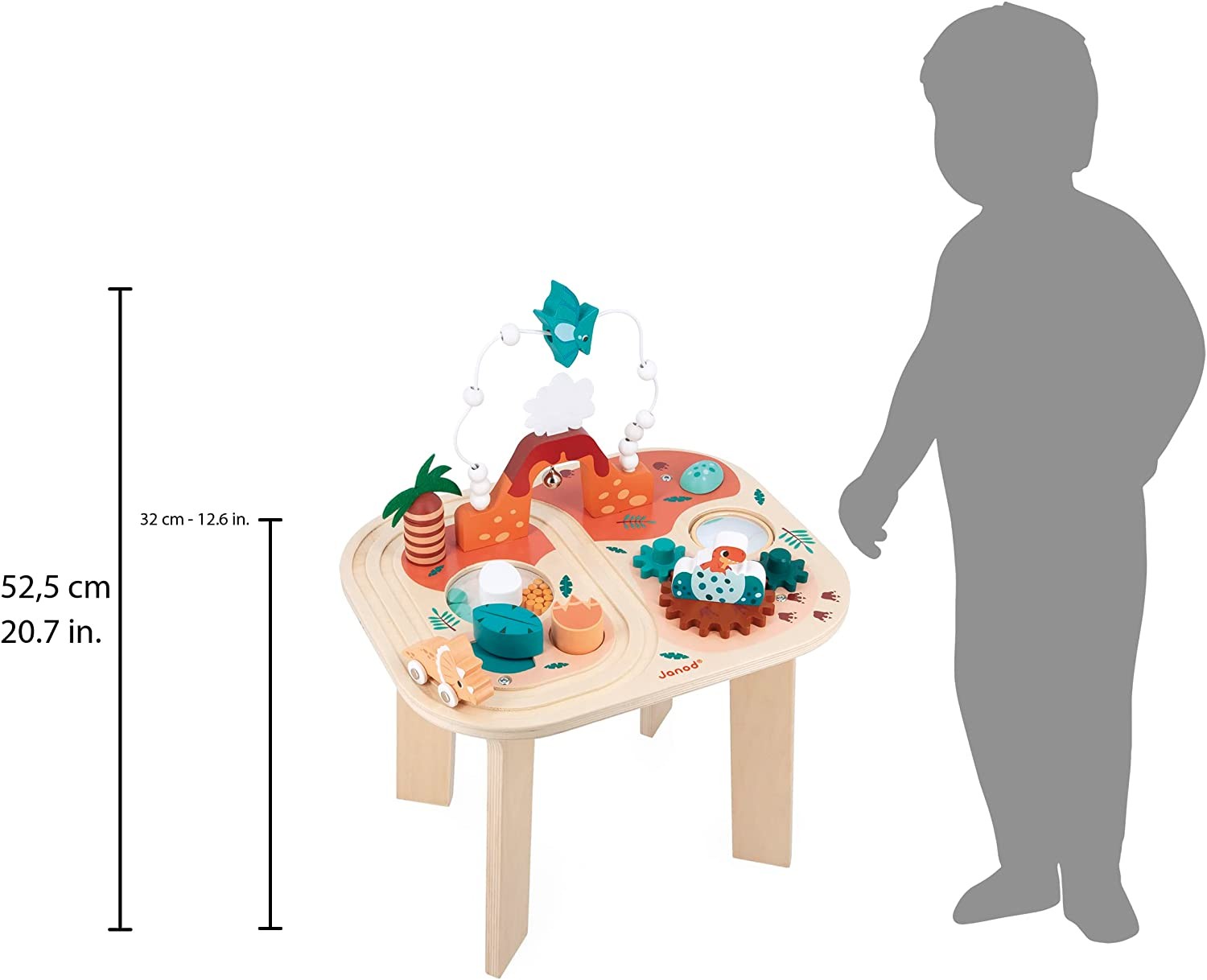 Mesa de actividades dino - janod j05825