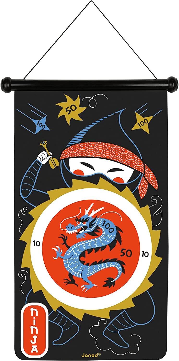 Dardos Magnéticos Ninja Janod - Juego Infantil Seguro 4-8 años