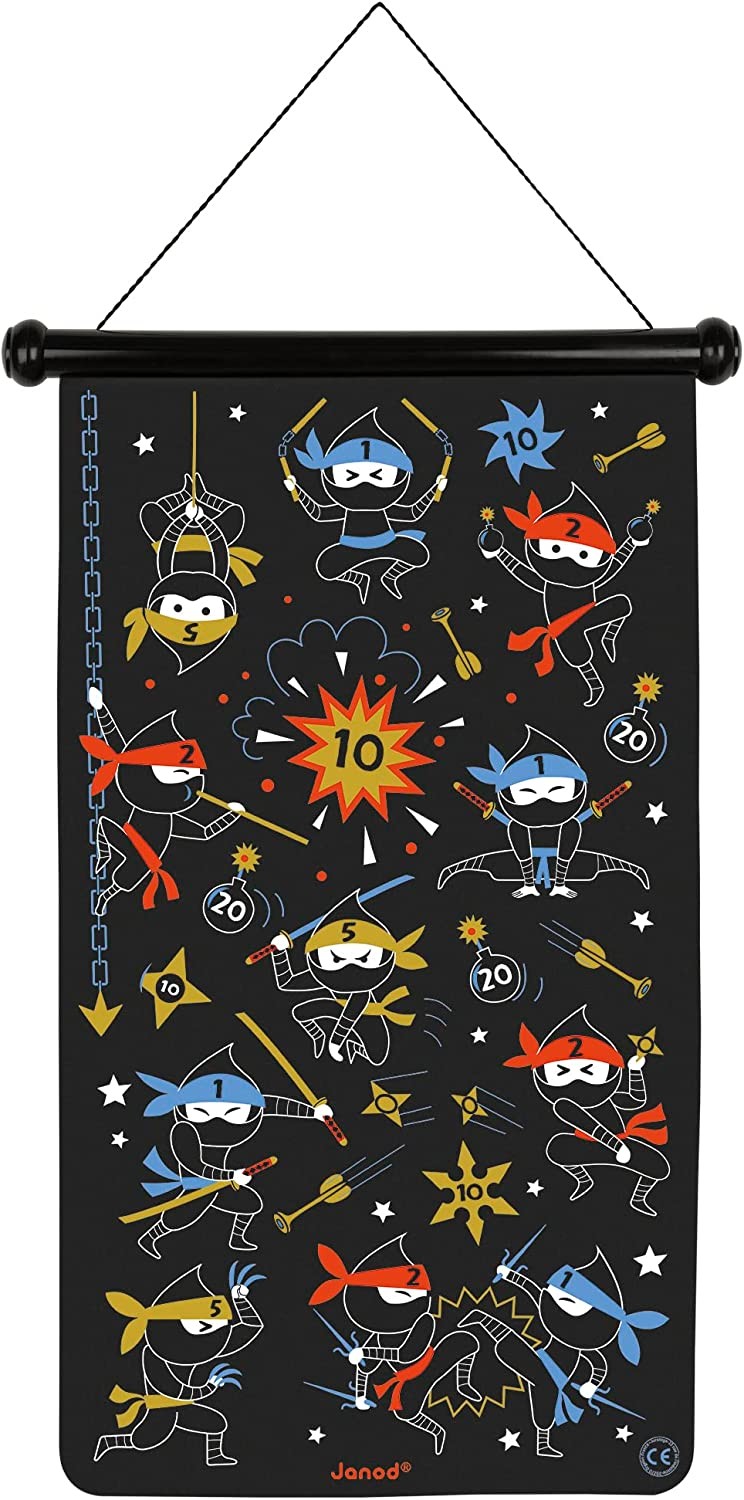 Dardos Magnéticos Ninja Janod - Juego Infantil Seguro 4-8 años
