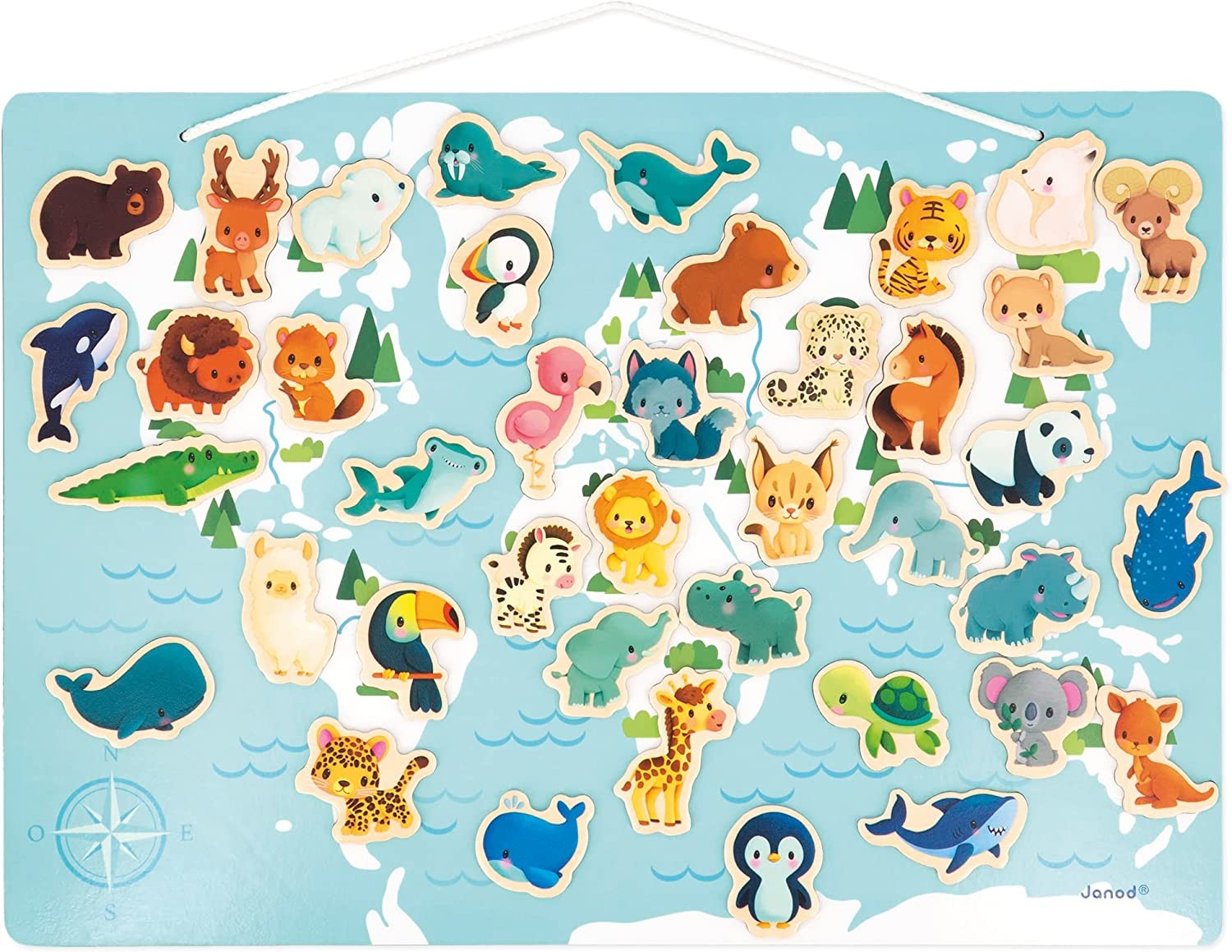 Puzzle magnético minikids - janod j05468