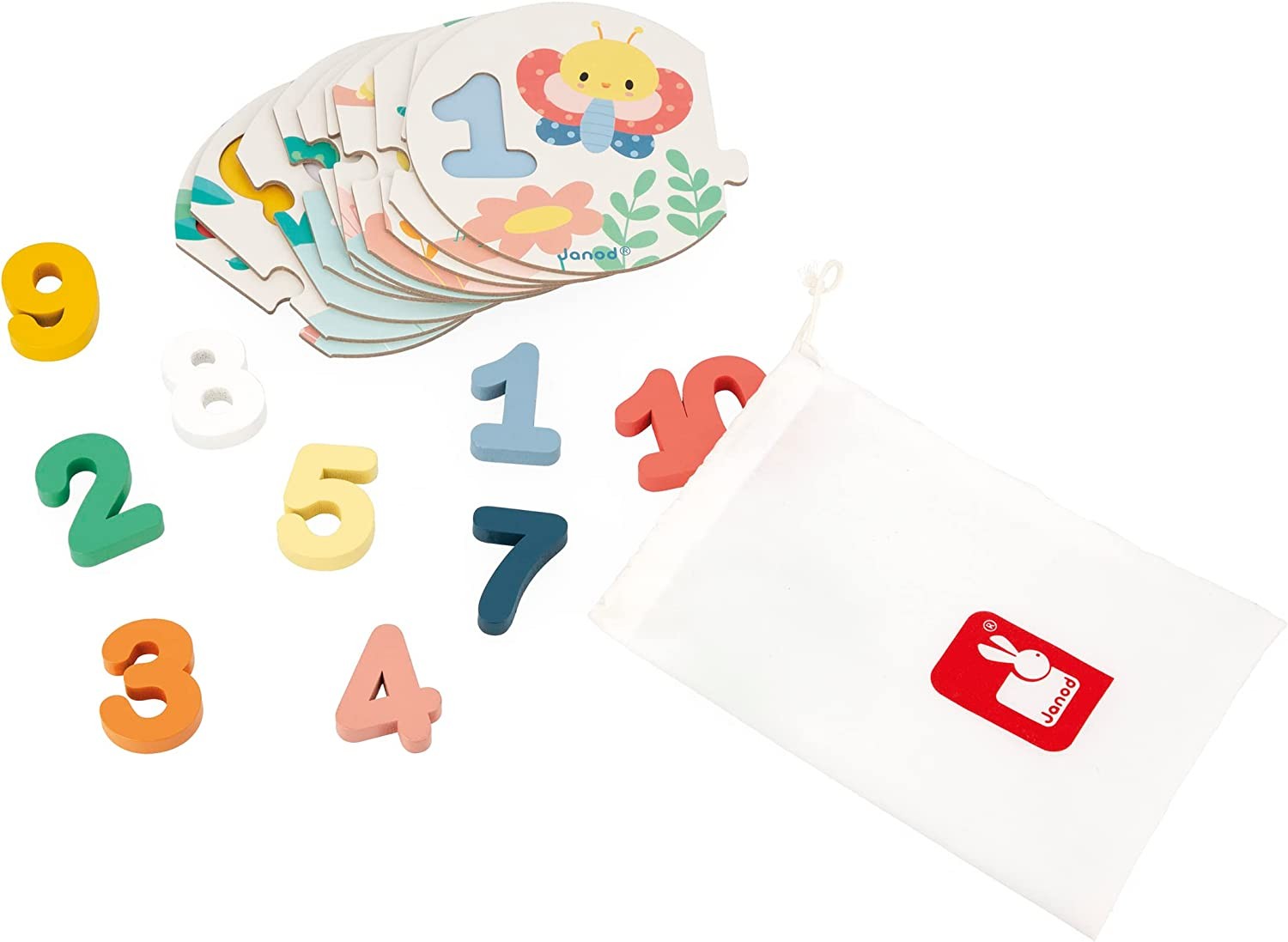 Puzle mis primeros números - pure - janod j08042