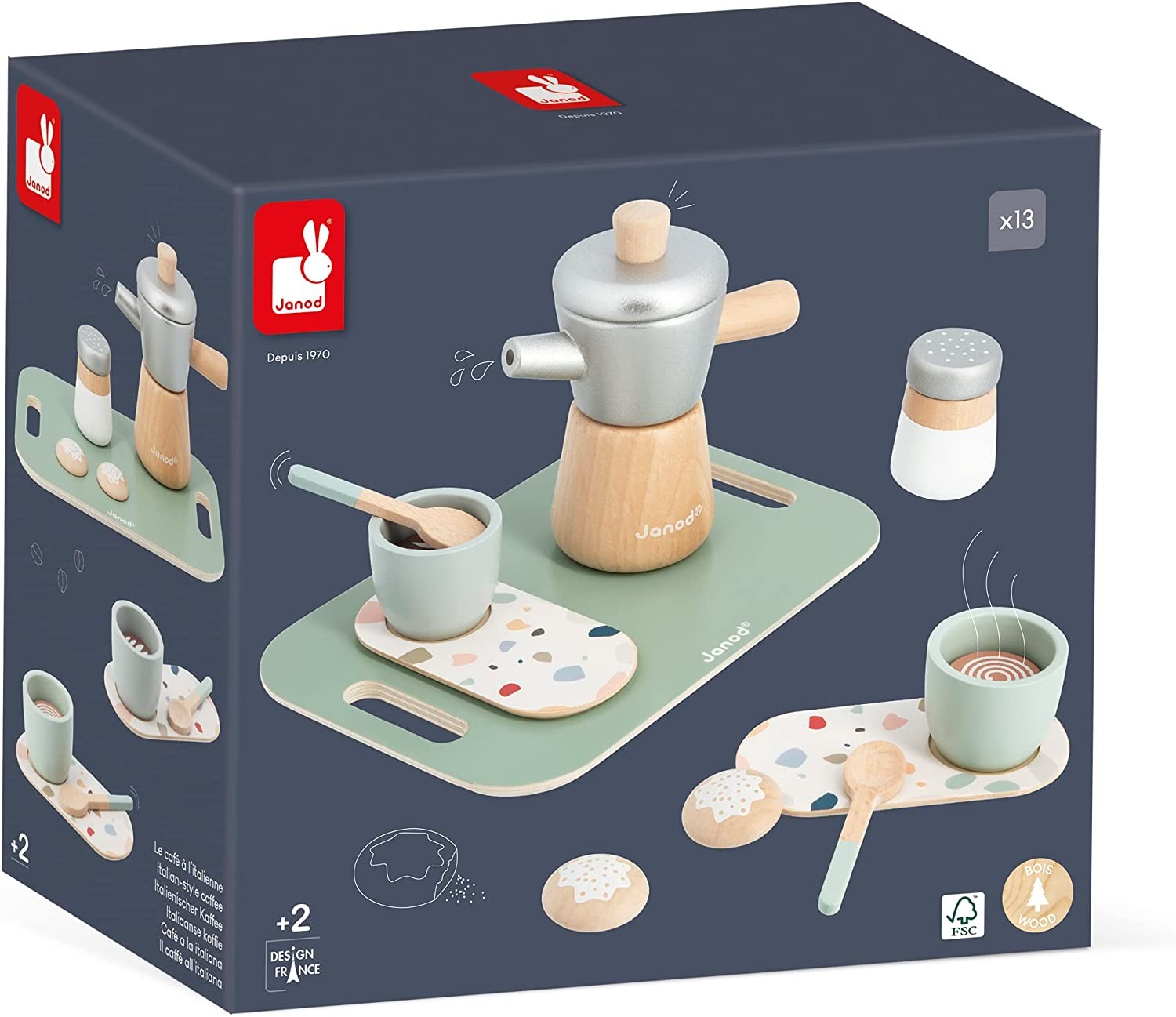 Juego de café de madera - Janod J06630