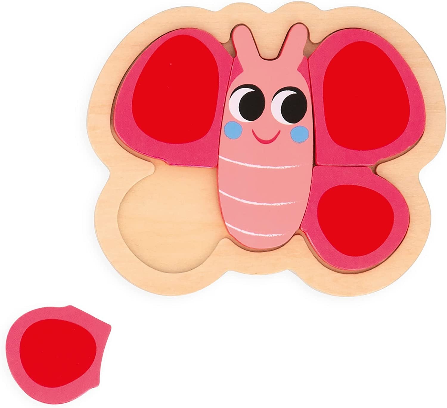 4 Wooden Garden Puzzles - Janod J07116