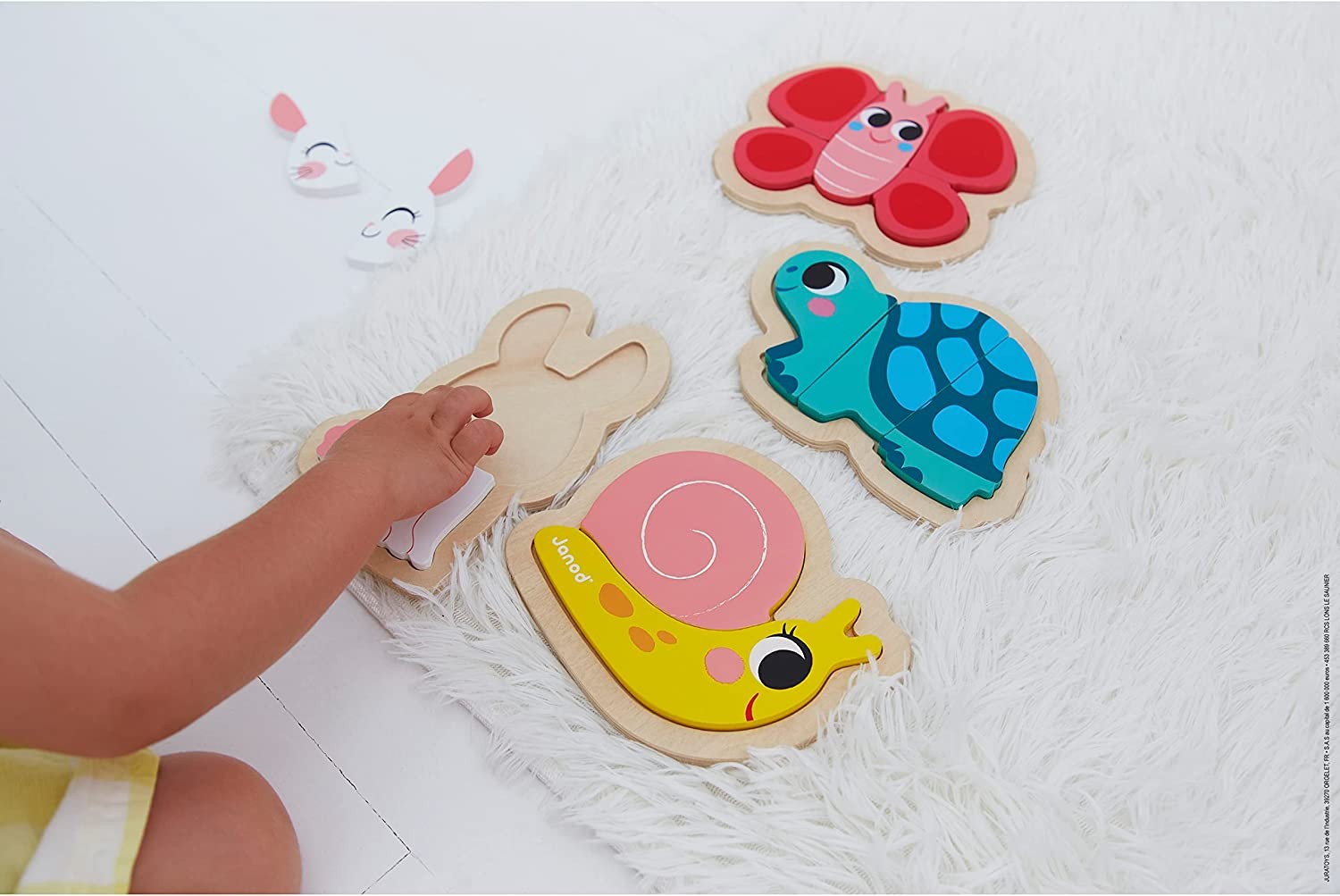 4 Wooden Garden Puzzles - Janod J07116