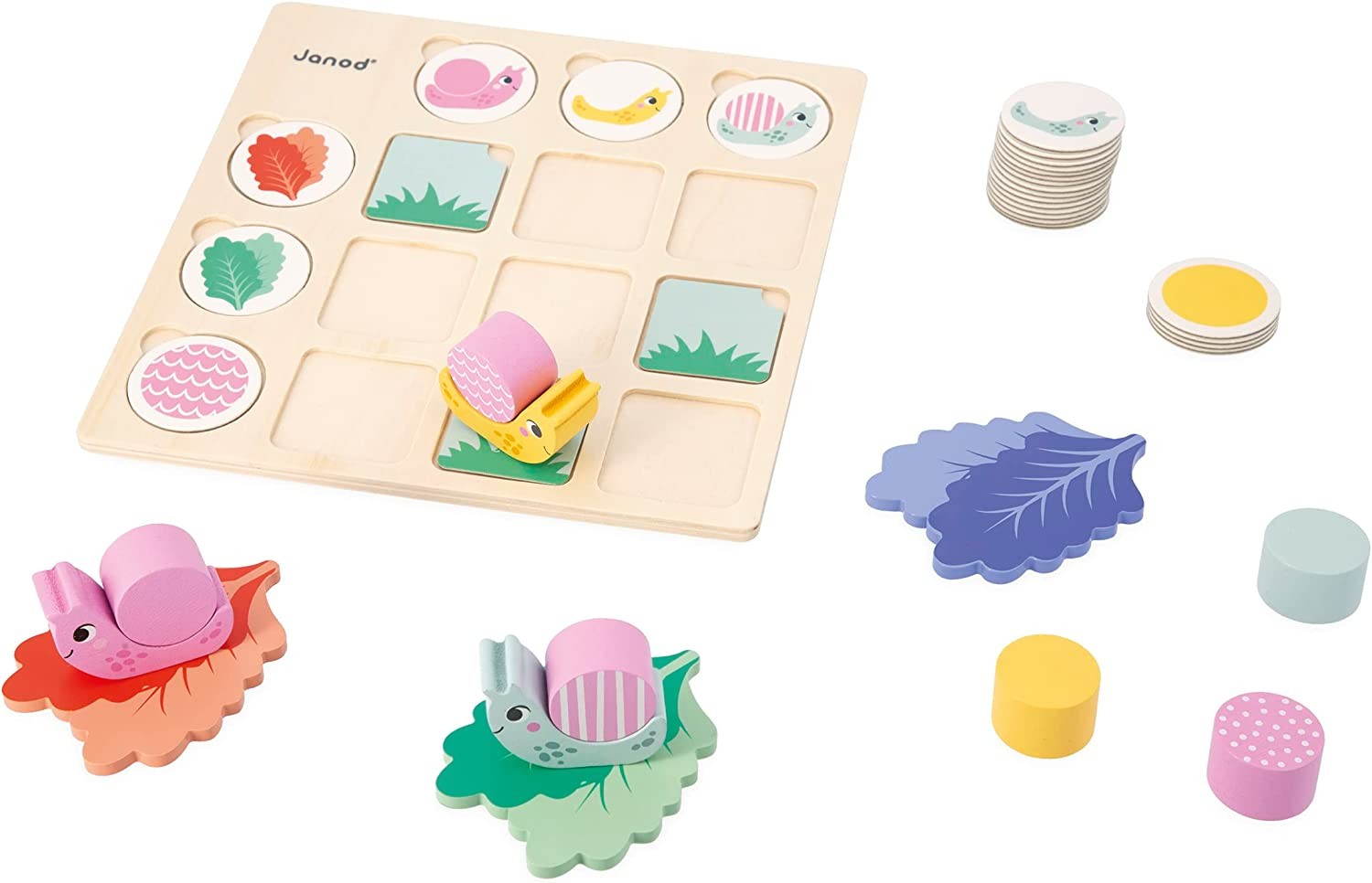 Juego pedagógico Tablero doble entrada caracoles - Janod J05086
