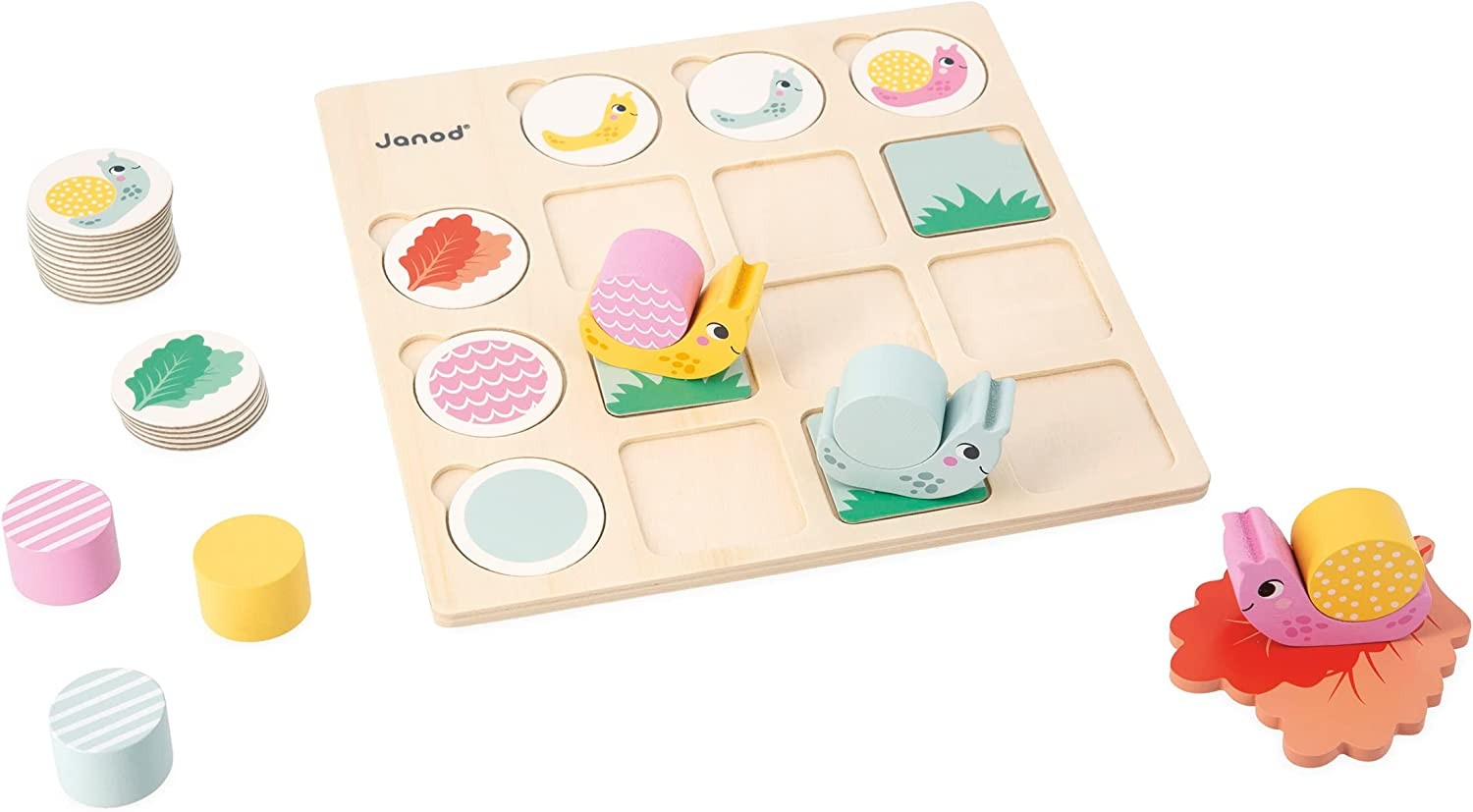 Juego pedagógico Tablero doble entrada caracoles - Janod J05086