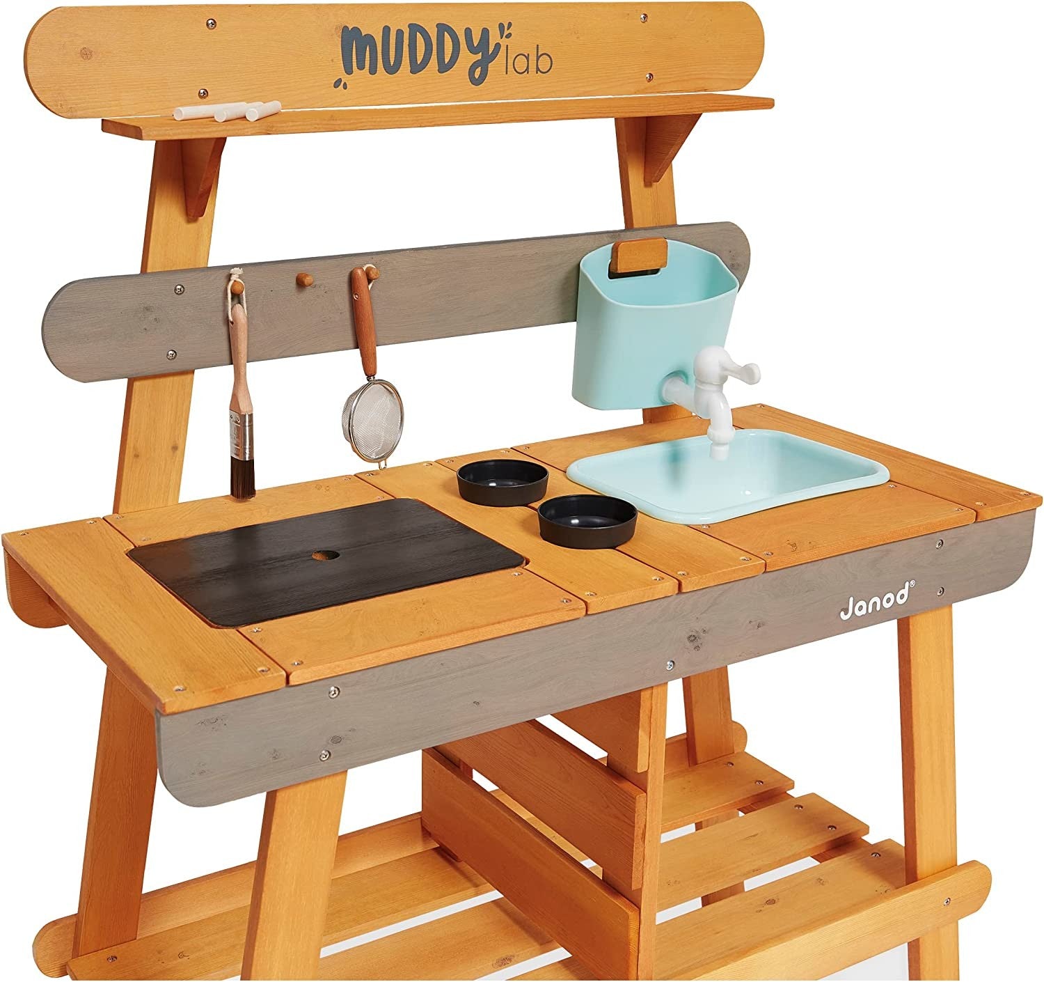 Cocina infantil para exteriores de madera Muddy Lab - Janod J06632