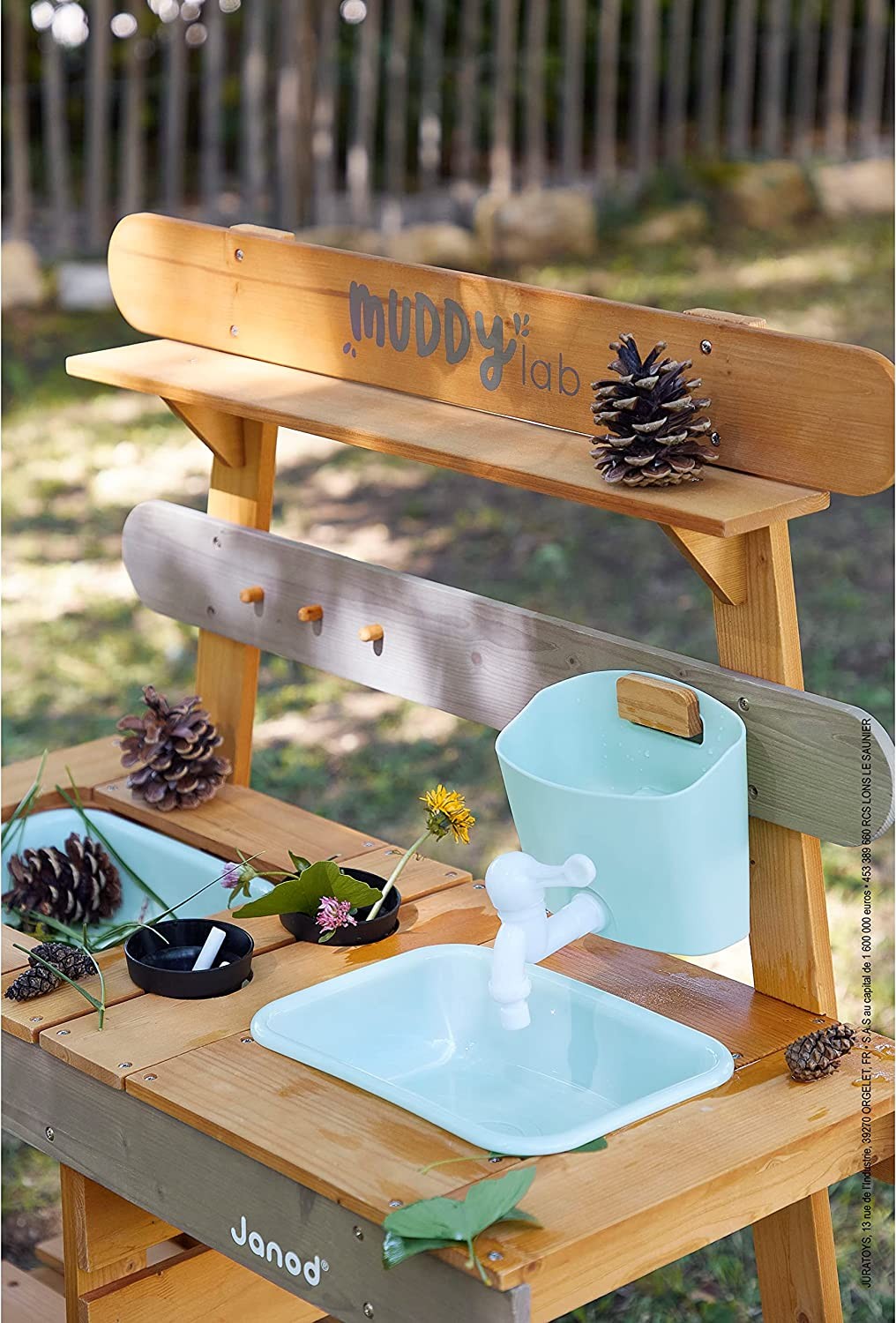 Cocina infantil para exteriores de madera Muddy Lab - Janod J06632