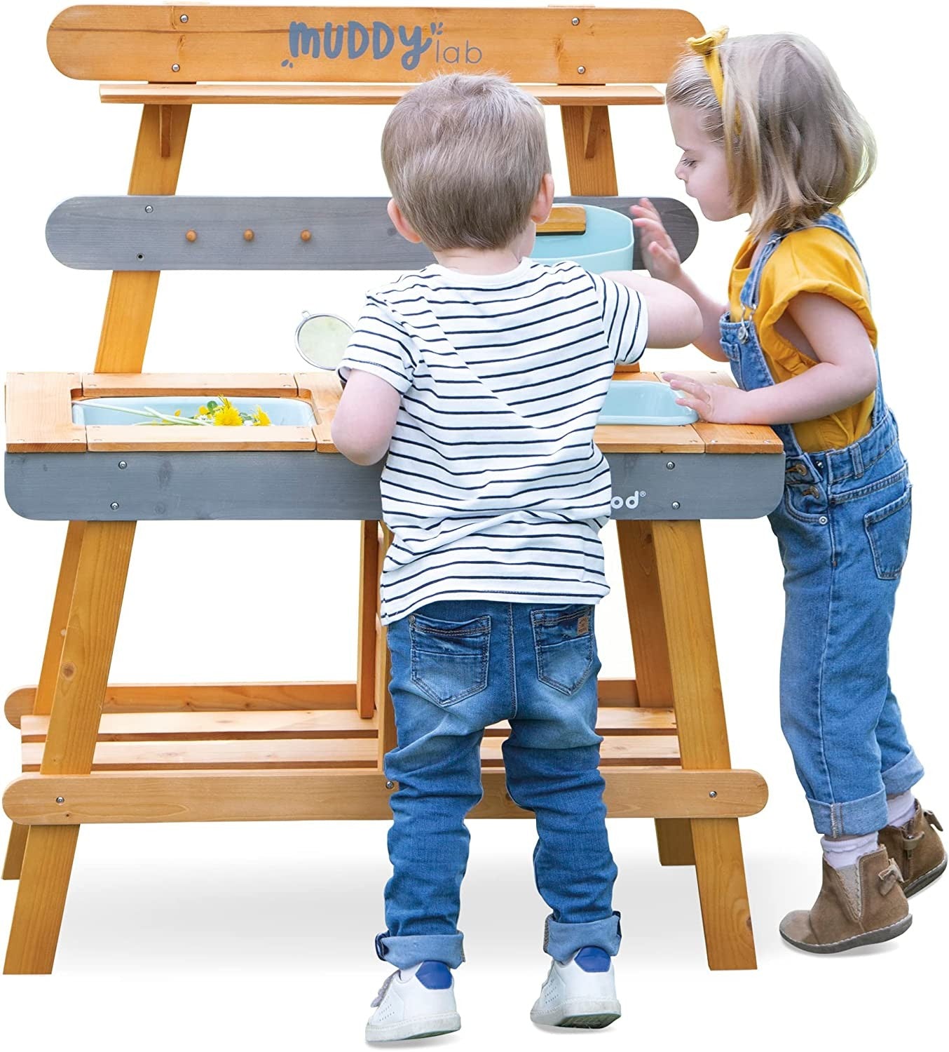 Cocina infantil para exteriores de madera Muddy Lab - Janod J06632