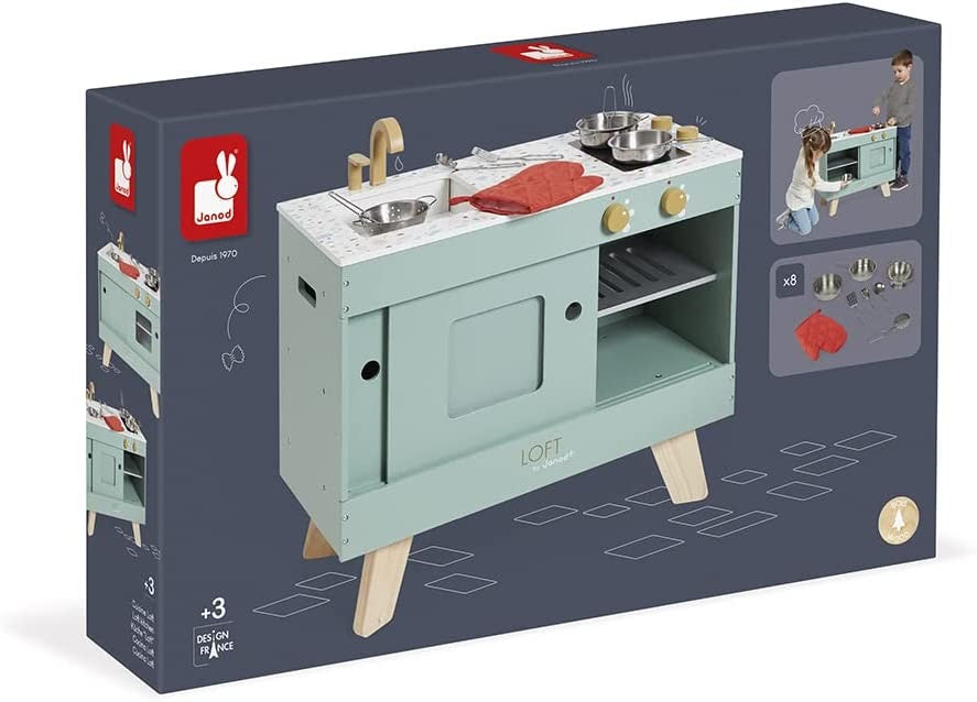Cocina infantil de madera Loft - Janod J06556