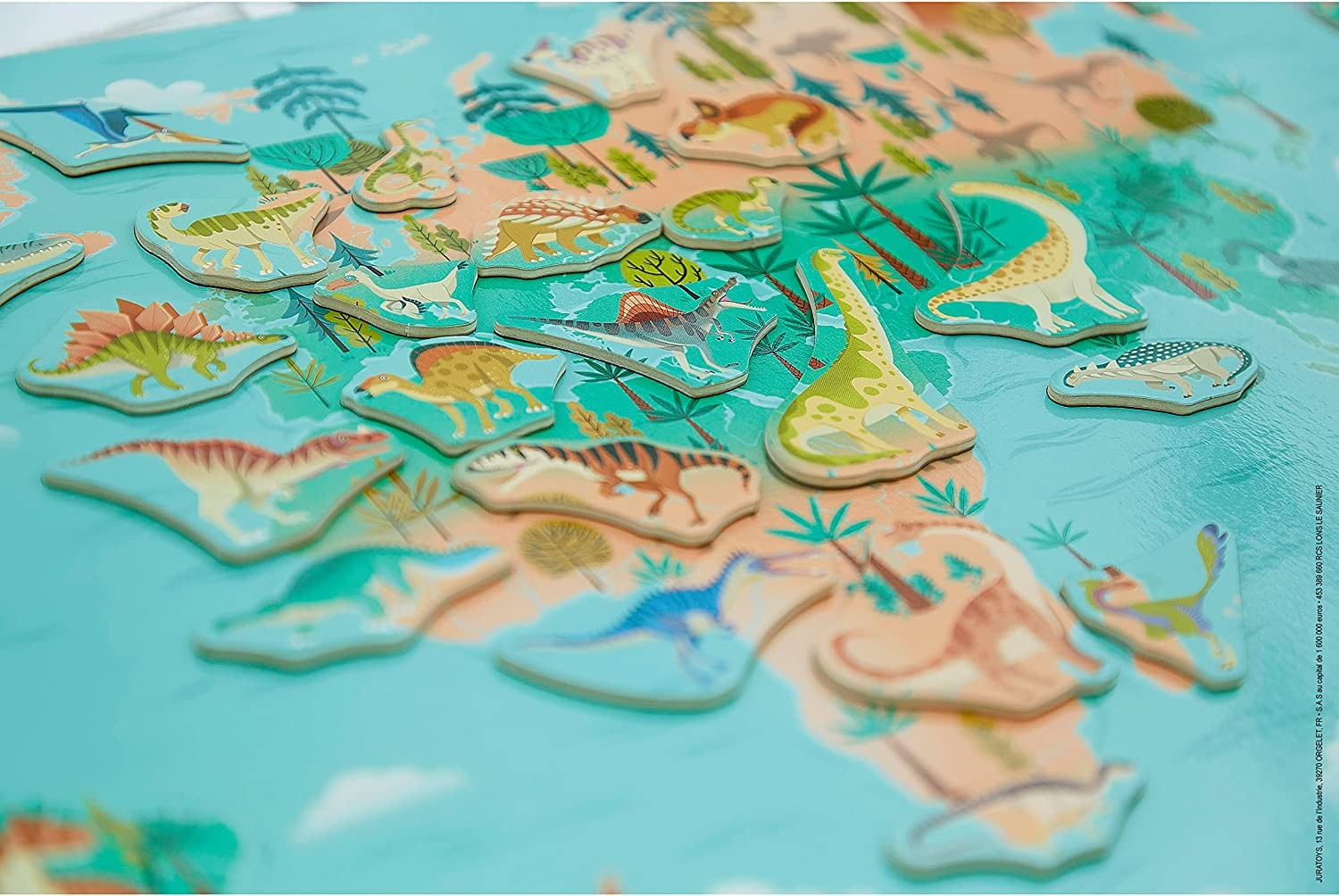 Mapamundi magnético dino - j05836