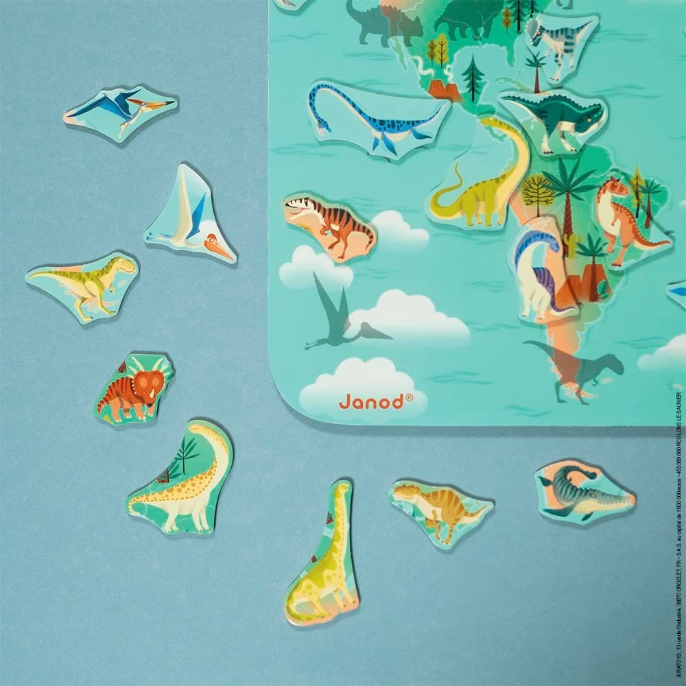 Mapamundi magnético dino - j05836
