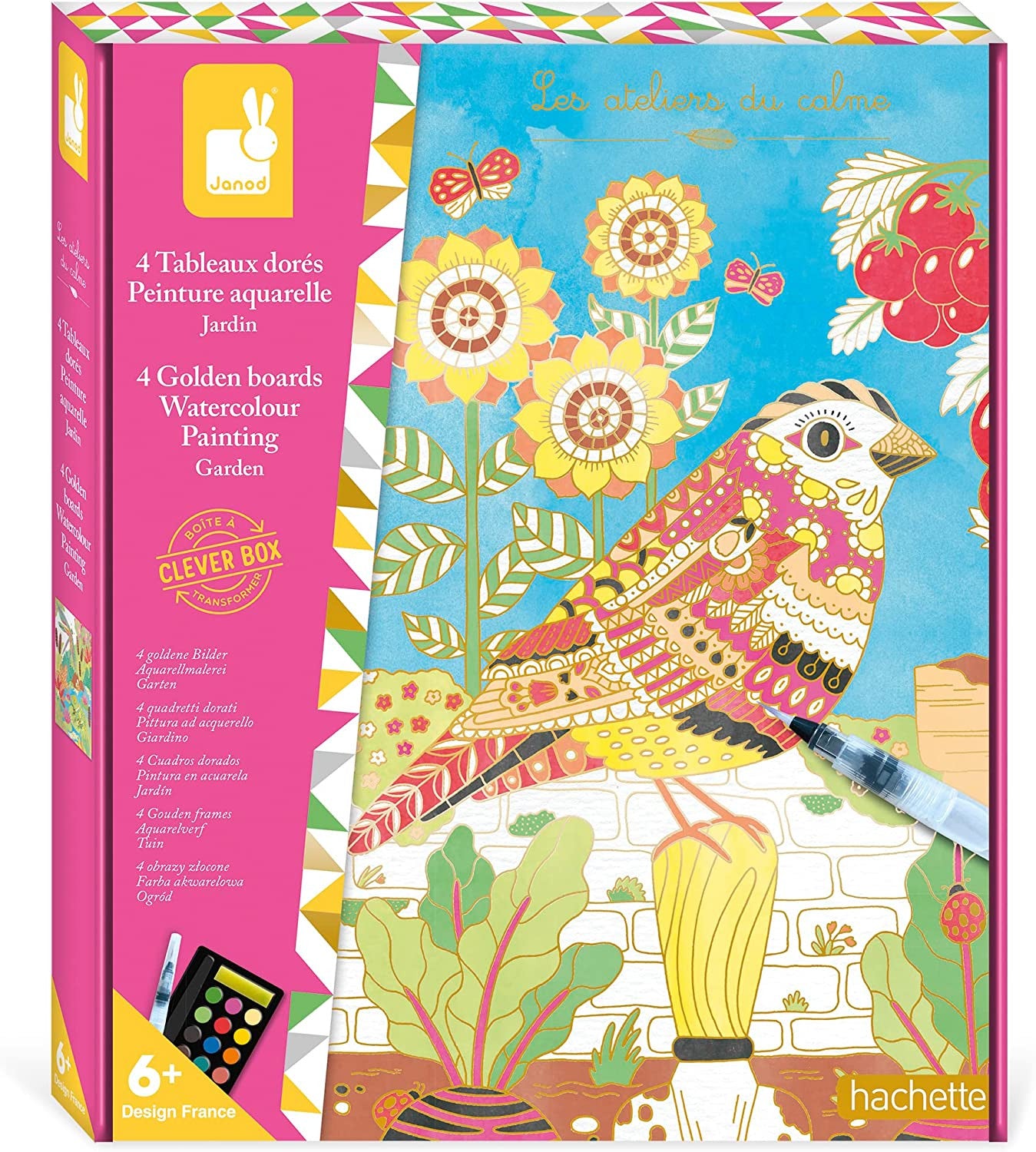 Estuche pintura acuarela Cuadros Dorados Pintura acuarela Jardín - J07965