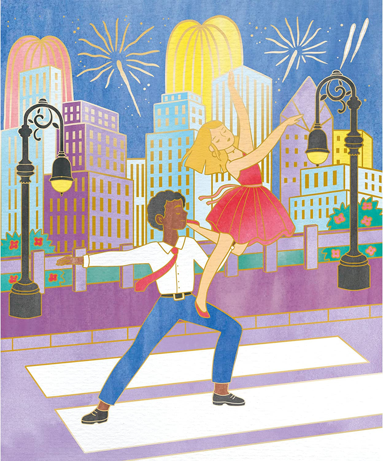 Estuche pintura acuarela cuadros dorados bailarinas - janod j07964