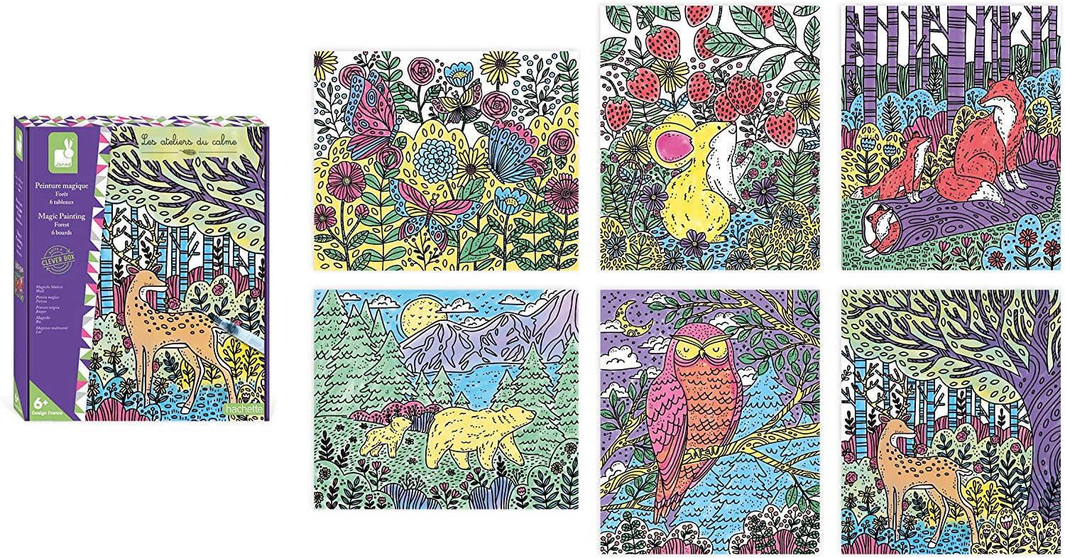 Estuche manualidades pintura mágica bosque - j07874