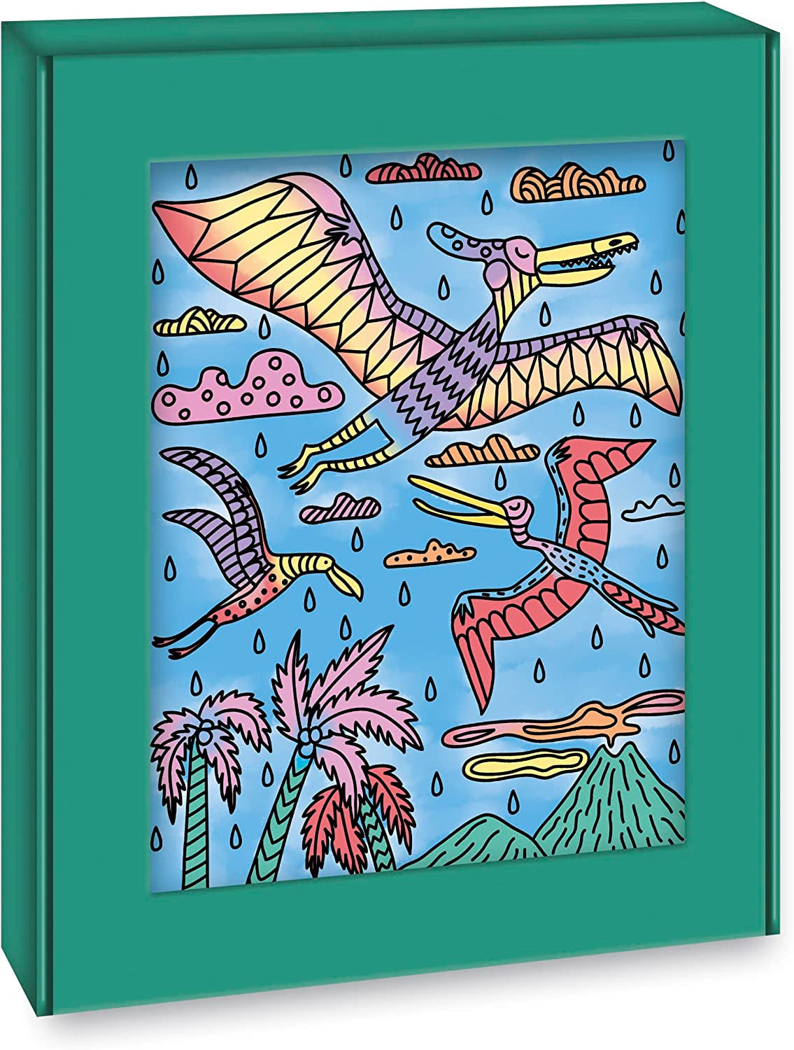 Estuche manualidades pintura mágica dinosaurios - janod j07873