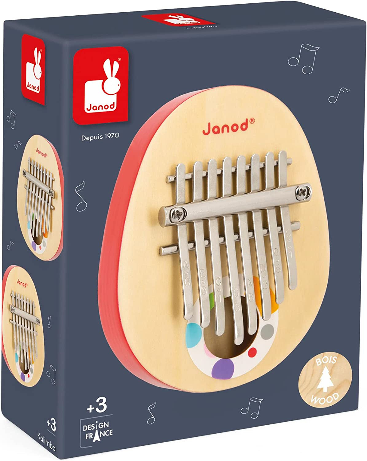 Instrumento musical Kalimba de madera - Janod J076420