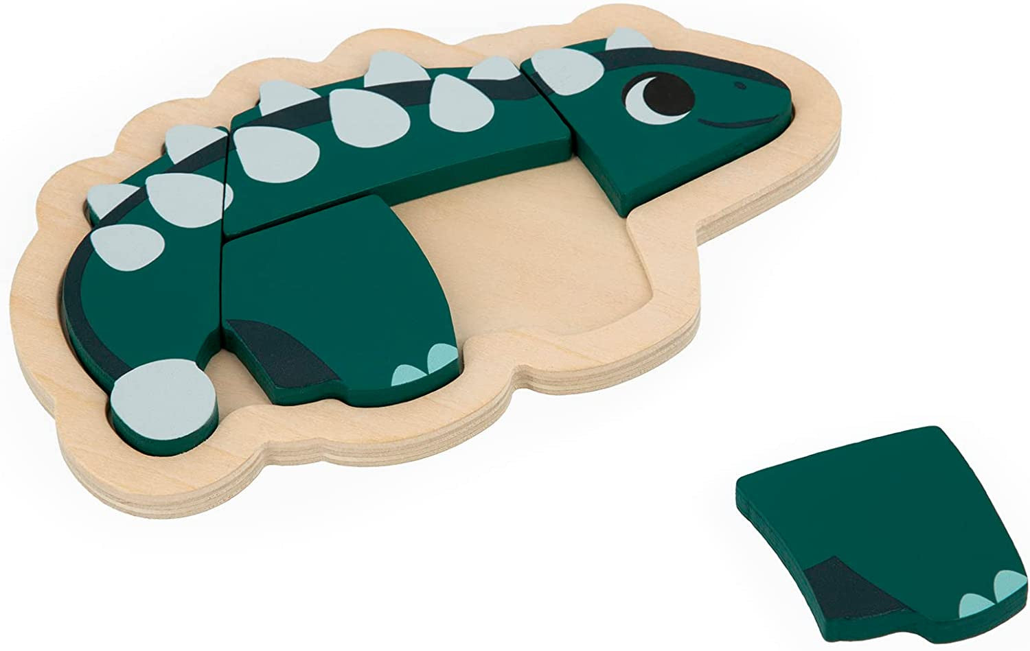 4 Puzles evolutivos de madera Dinosaurios - Janod J05824