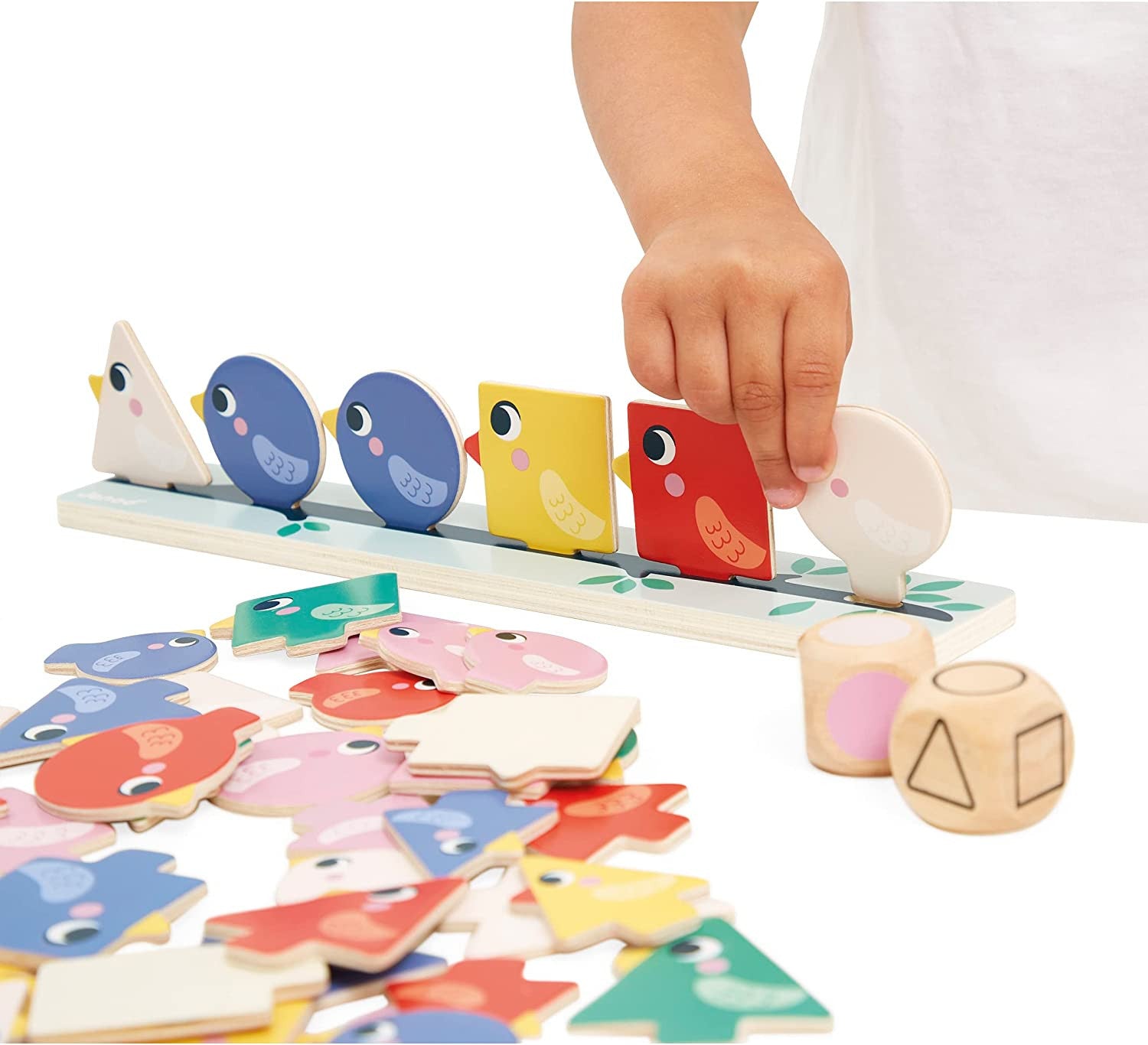 Juego pedagógico Clasificación de formas , tamaños y colores - Pájaros - Janod J05089