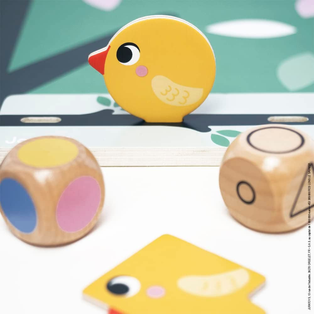 Juego pedagógico Clasificación de formas , tamaños y colores - Pájaros - Janod J05089