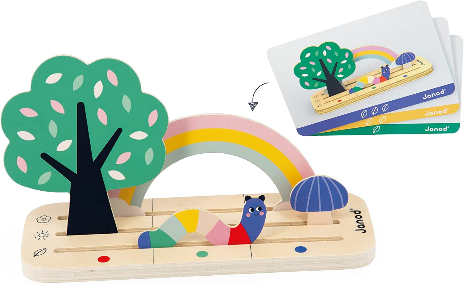 Juego pedagógico Orientarse en el espacio El Jardín - J05077