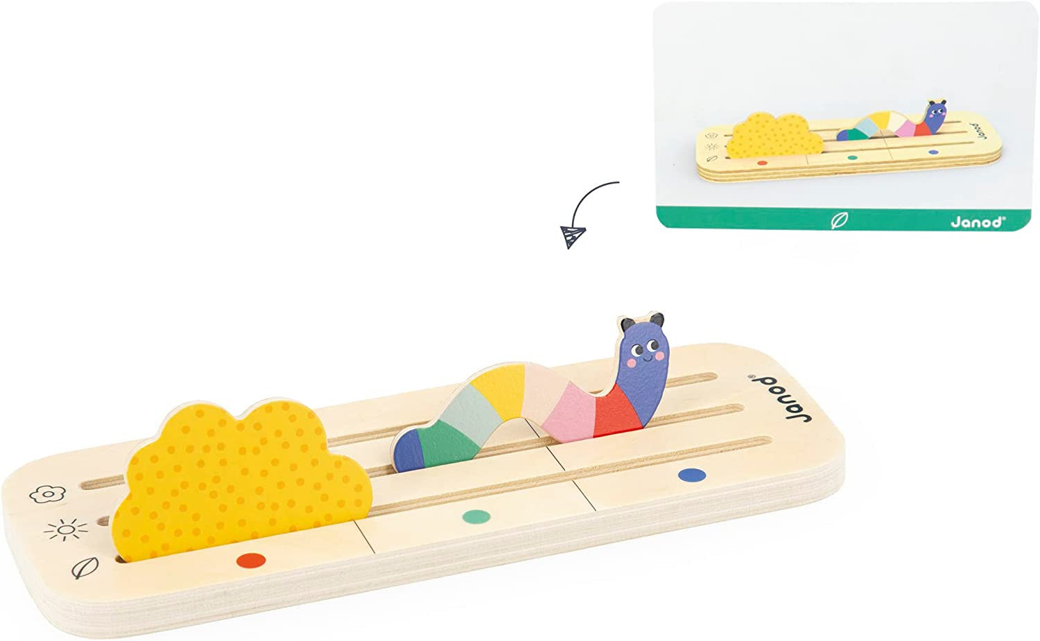 Juego pedagógico Orientarse en el espacio El Jardín - J05077