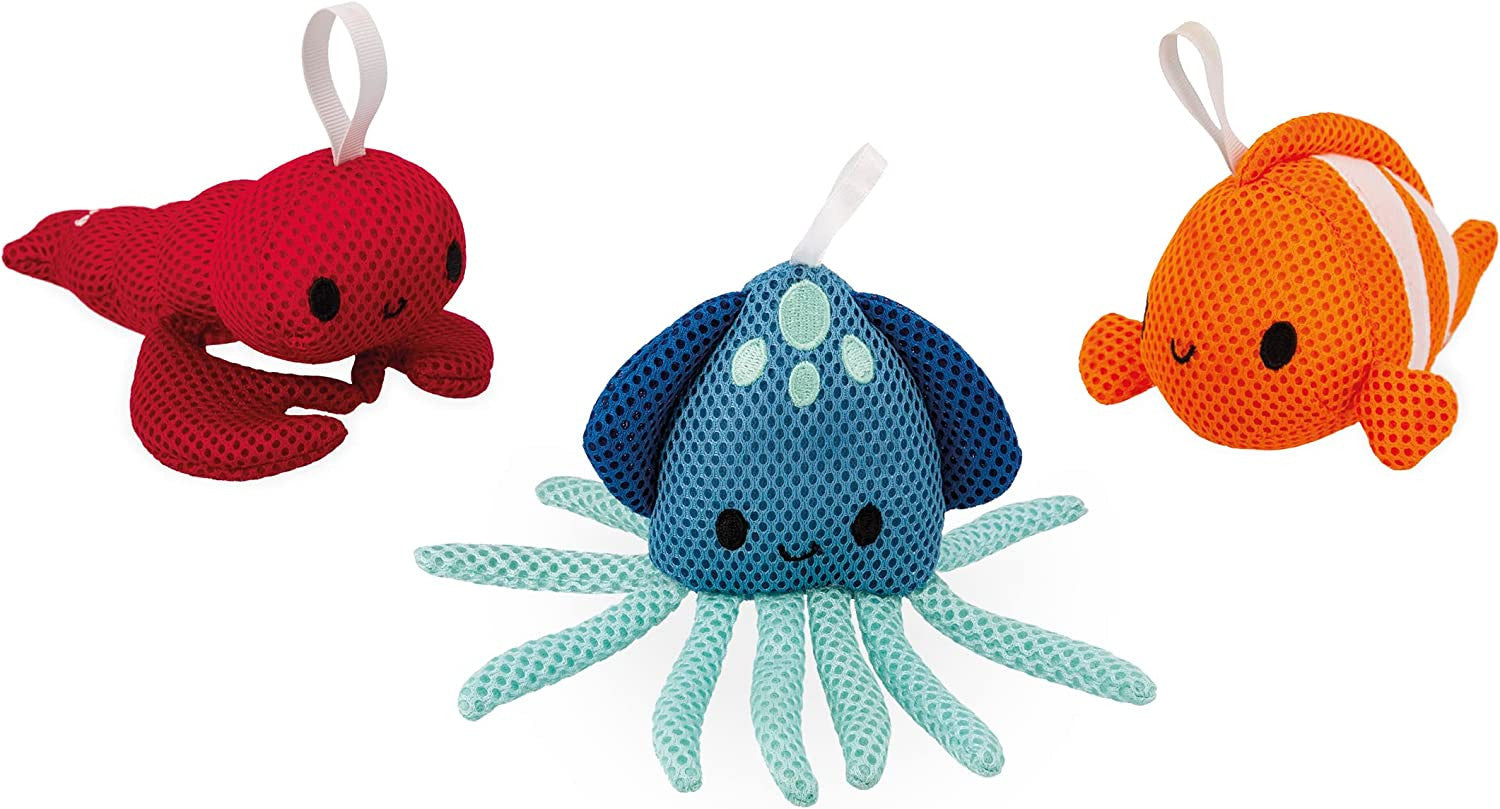 Kit 3 muñecos esponjas Marinas - Janod J04731