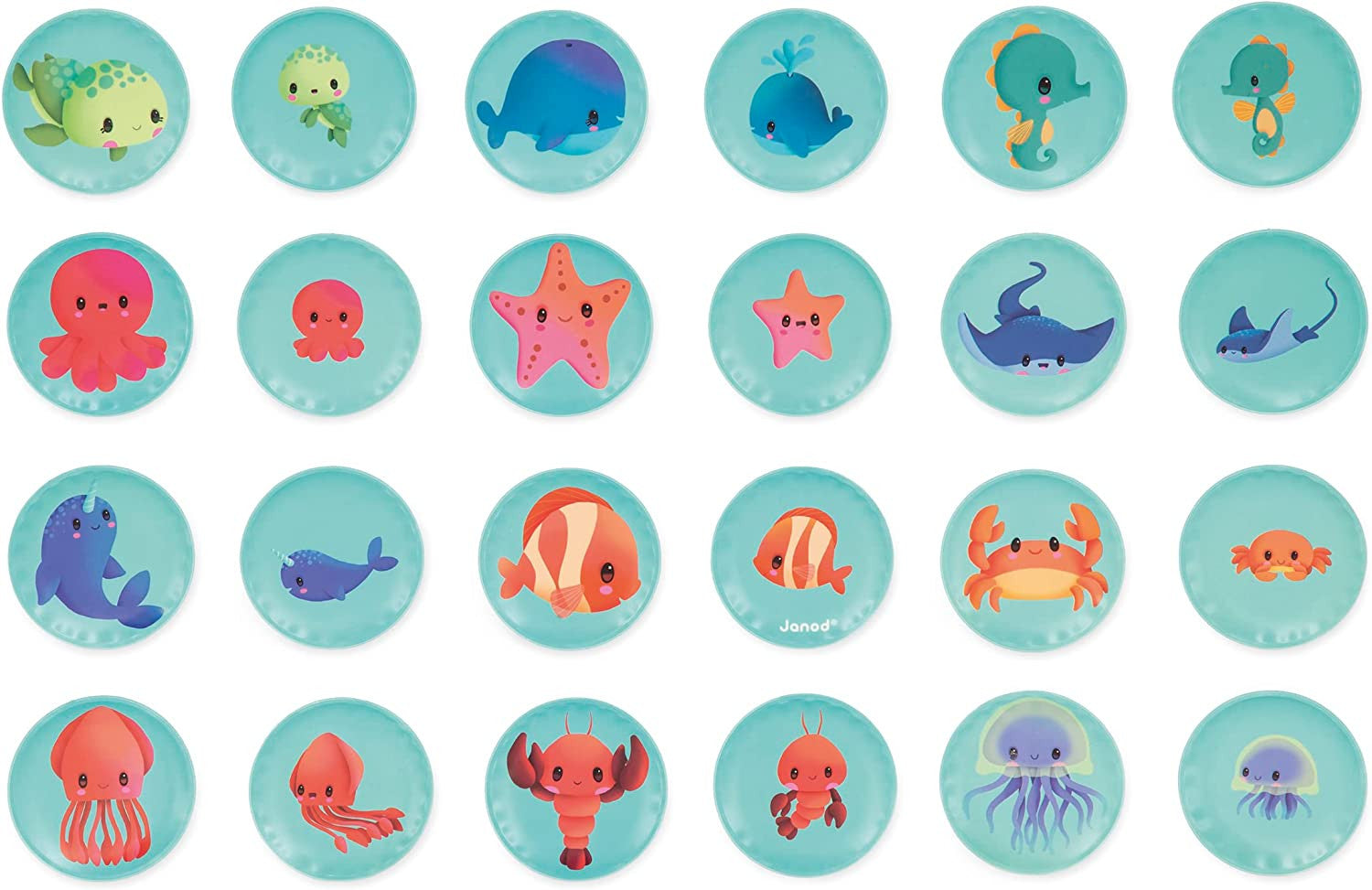 My Baby Animals Memory Bath Set - Janod J04723