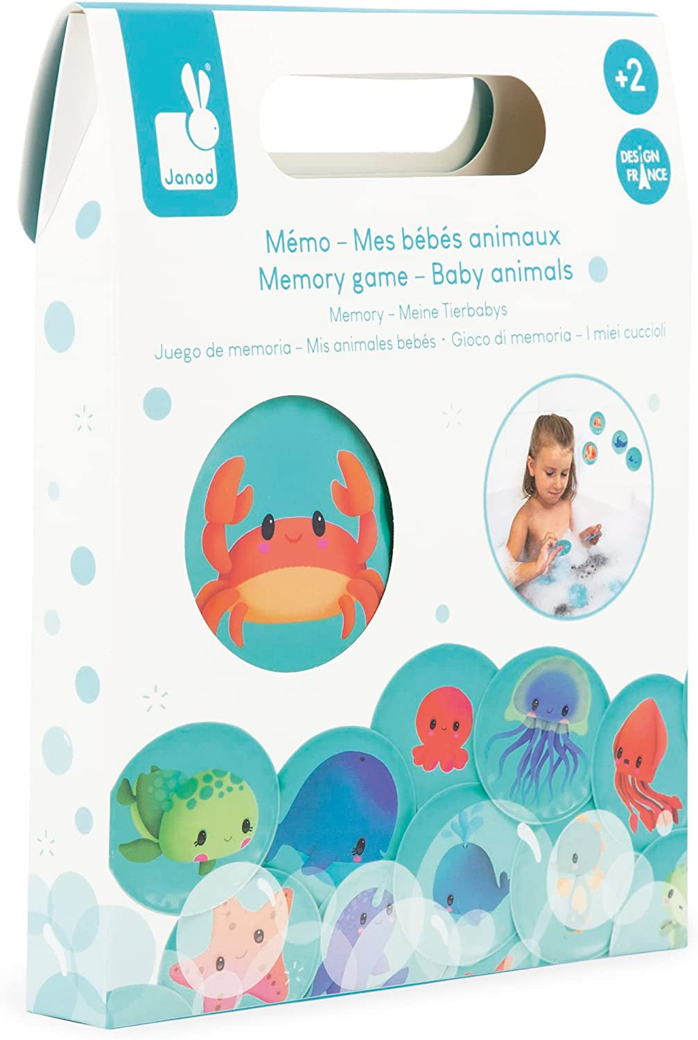 My Baby Animals Memory Bath Set - Janod J04723
