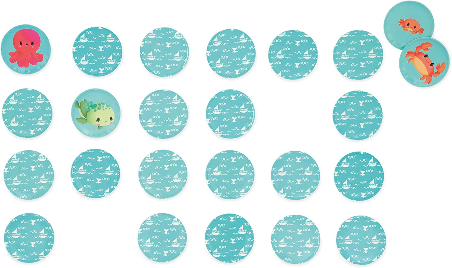 My Baby Animals Memory Bath Set - Janod J04723