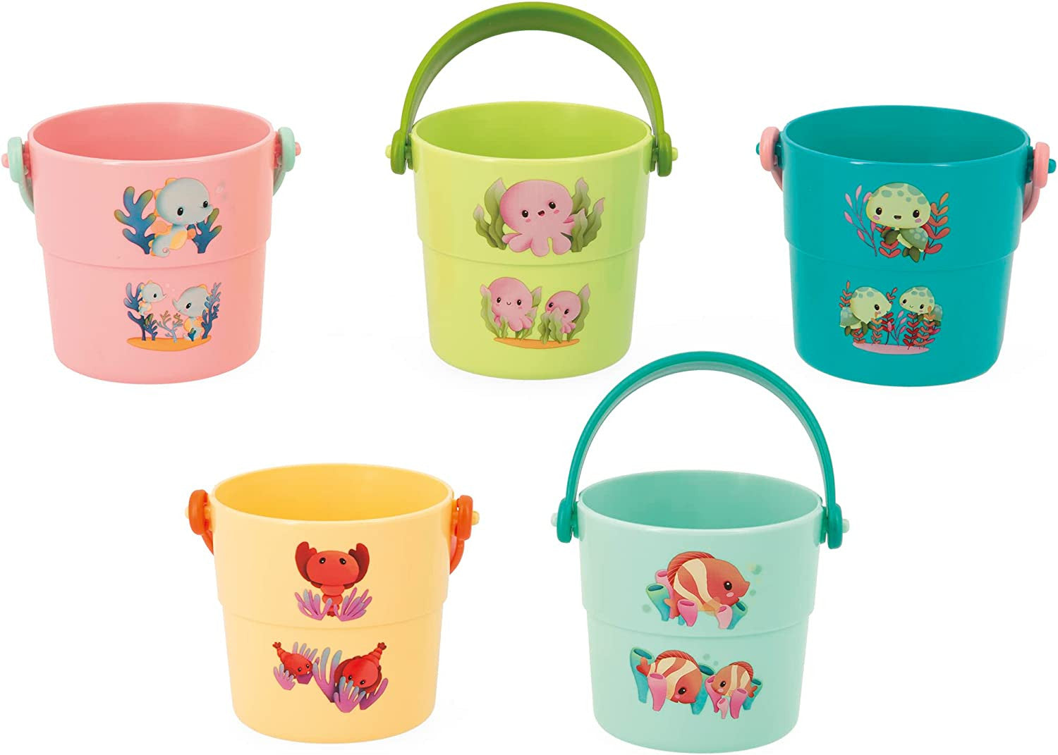 Cubos infantiles de baño - Mis Animales Bebés - Janod J04722