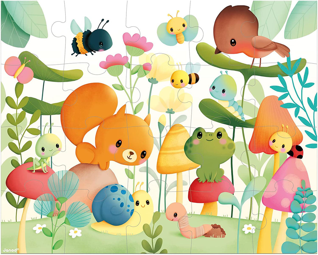 Puzle 20 piezas Los Compañeros del Jardín - Janod J02575