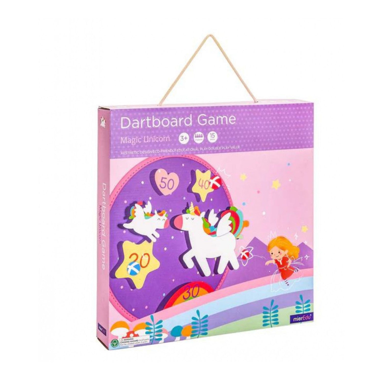 Mi Primera Diana Unicornio Velcro Mieredu | Juego Puntería Niños 3+