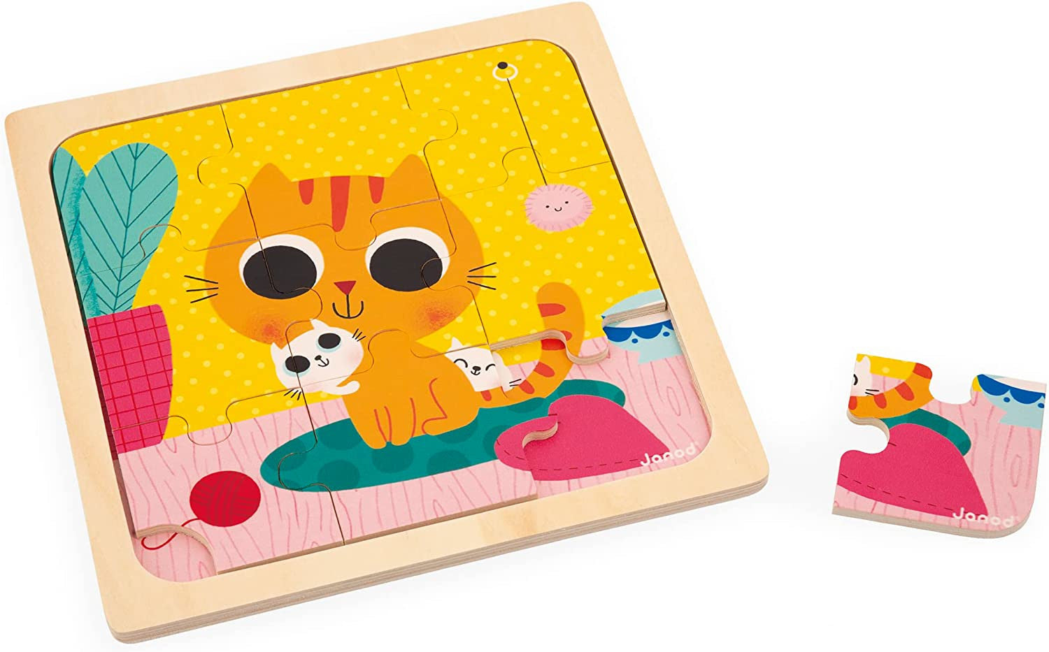 3 Puzles infantiles de madera de 9 piezas - Janod J07113