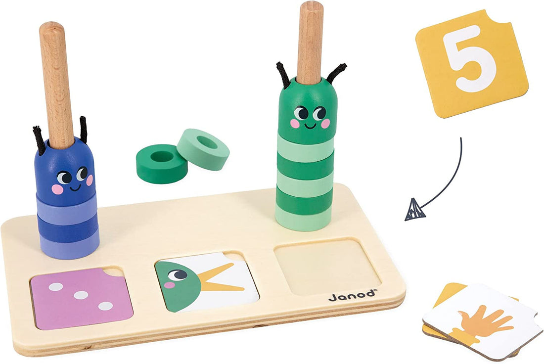 Juguete pedagógico Componer y comparar números - Janod J05085