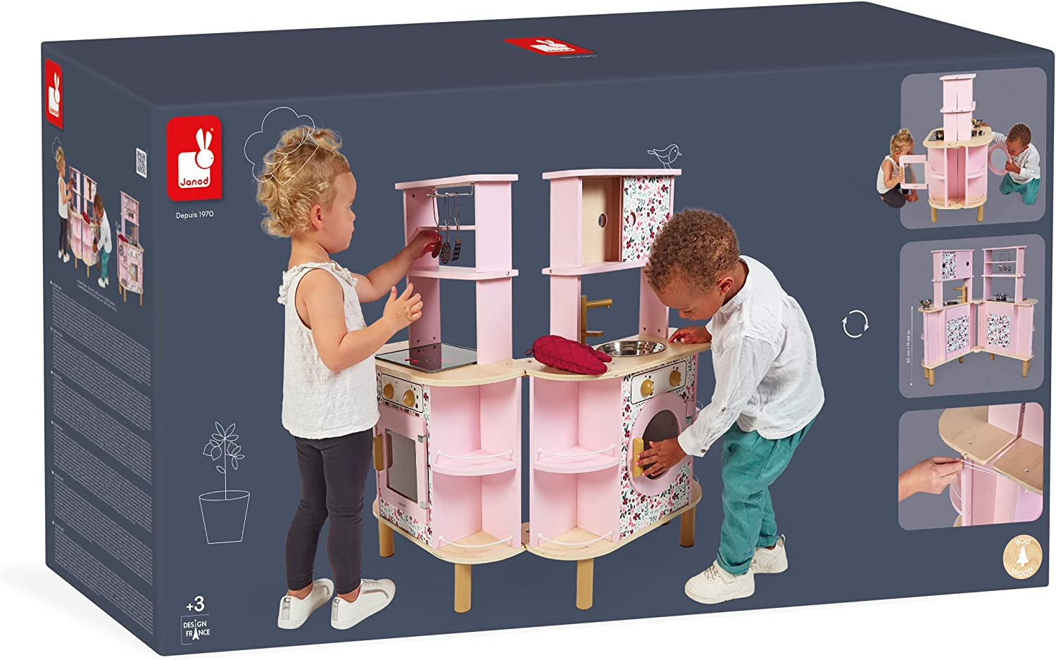 Juego de cocina en madera con luz y sonido twist - Janod J06616