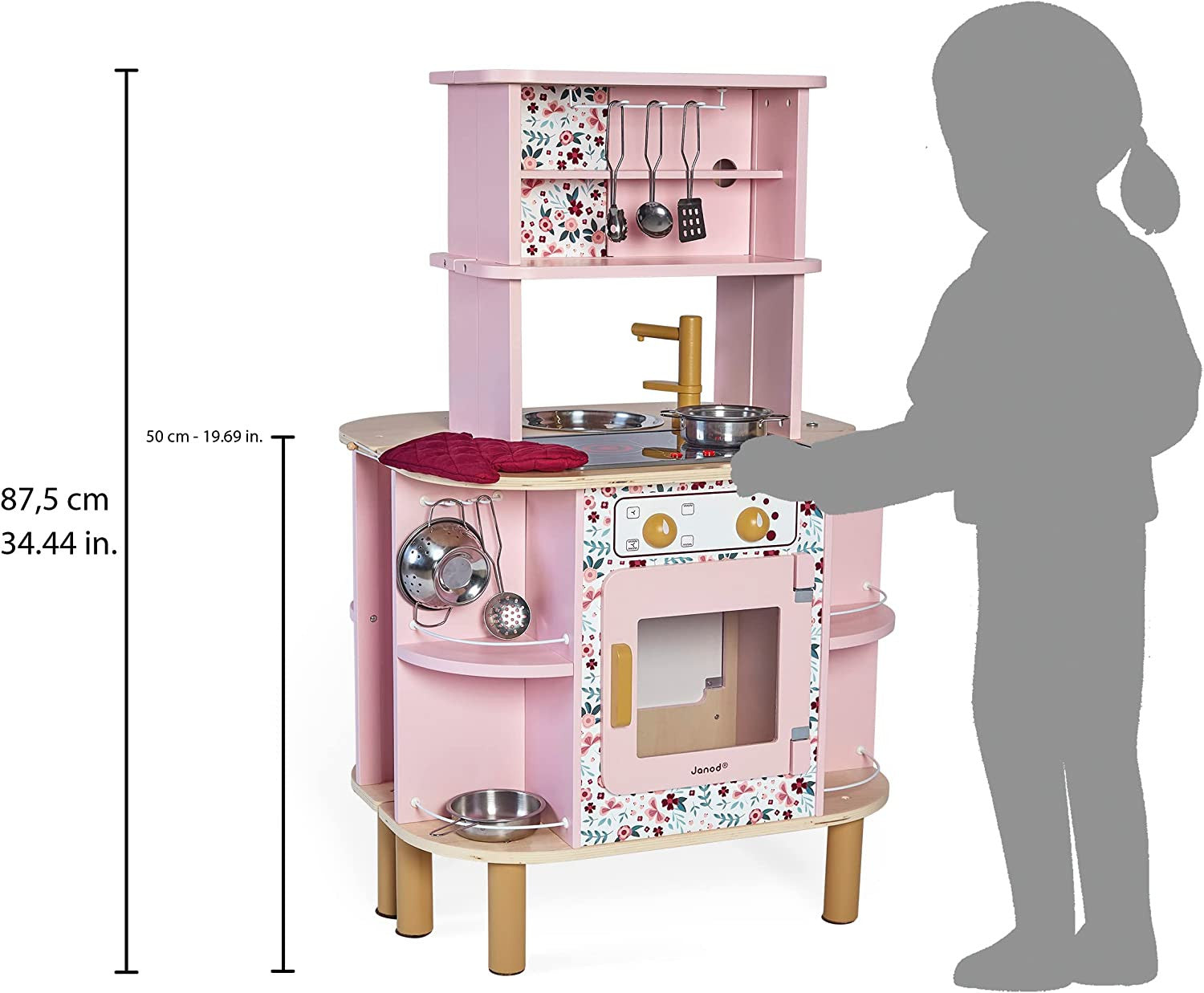 Juego de cocina en madera con luz y sonido twist - Janod J06616