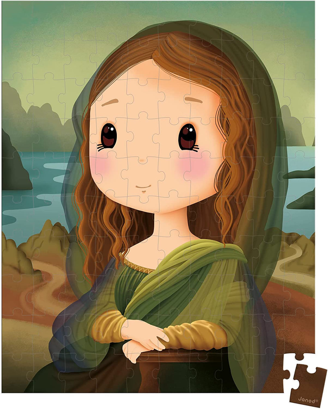 Puzle de Da Vinci - Mona Lisa, Juego de destreza - Janod J02579