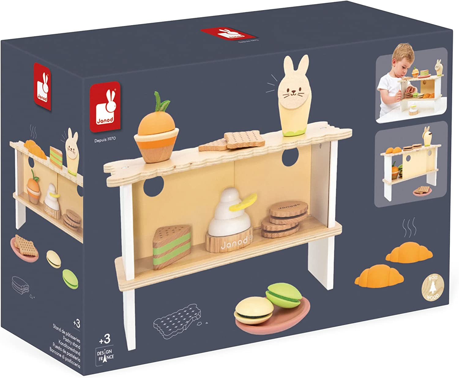 Juego de imitación para niños Puesto de Pastelería - Janod J06557
