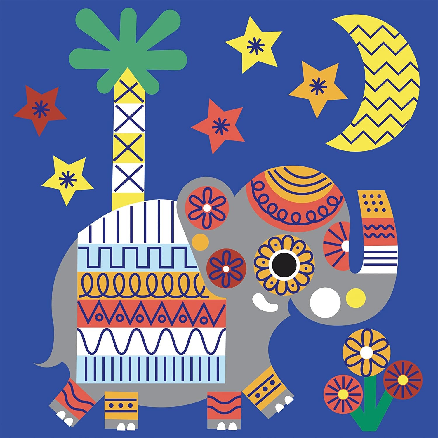 Estuche creativo mosaicos y pegatinas 4 años - janod j07747