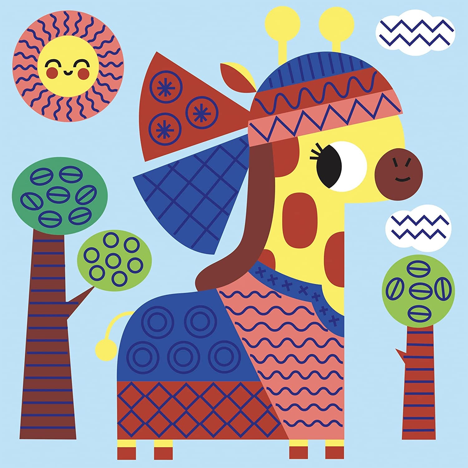 Estuche creativo mosaicos y pegatinas 4 años - janod j07747