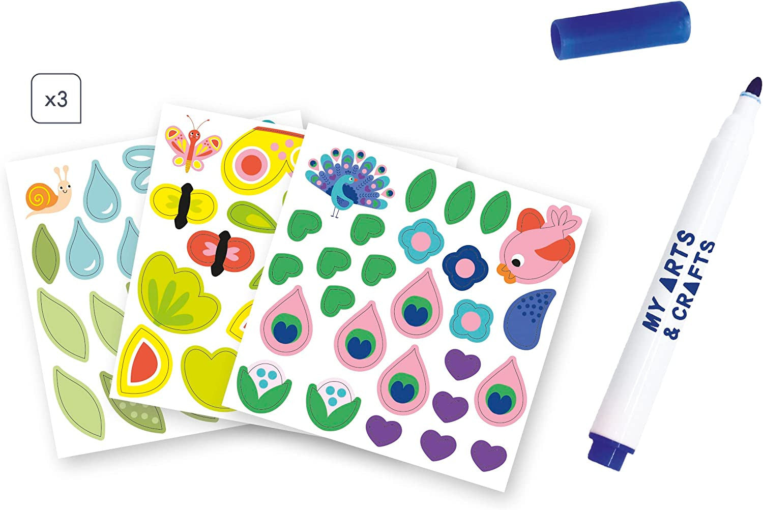 Estuche creativo mosaicos y pegatinas 4 años - janod j07747